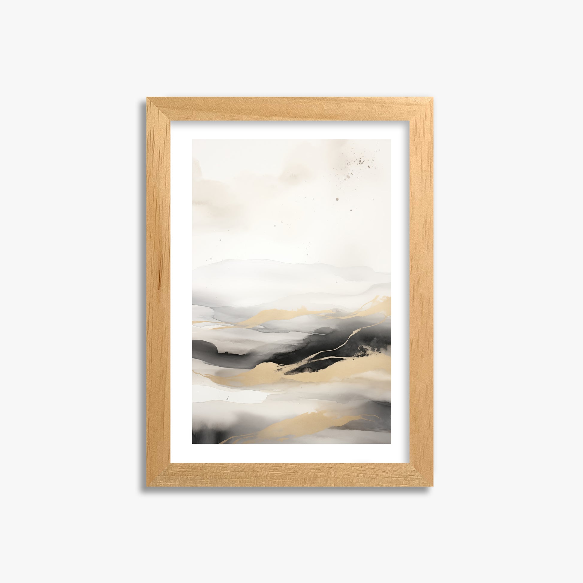 Golden Strata, 21x30cm Oak Framed Art Reproduction