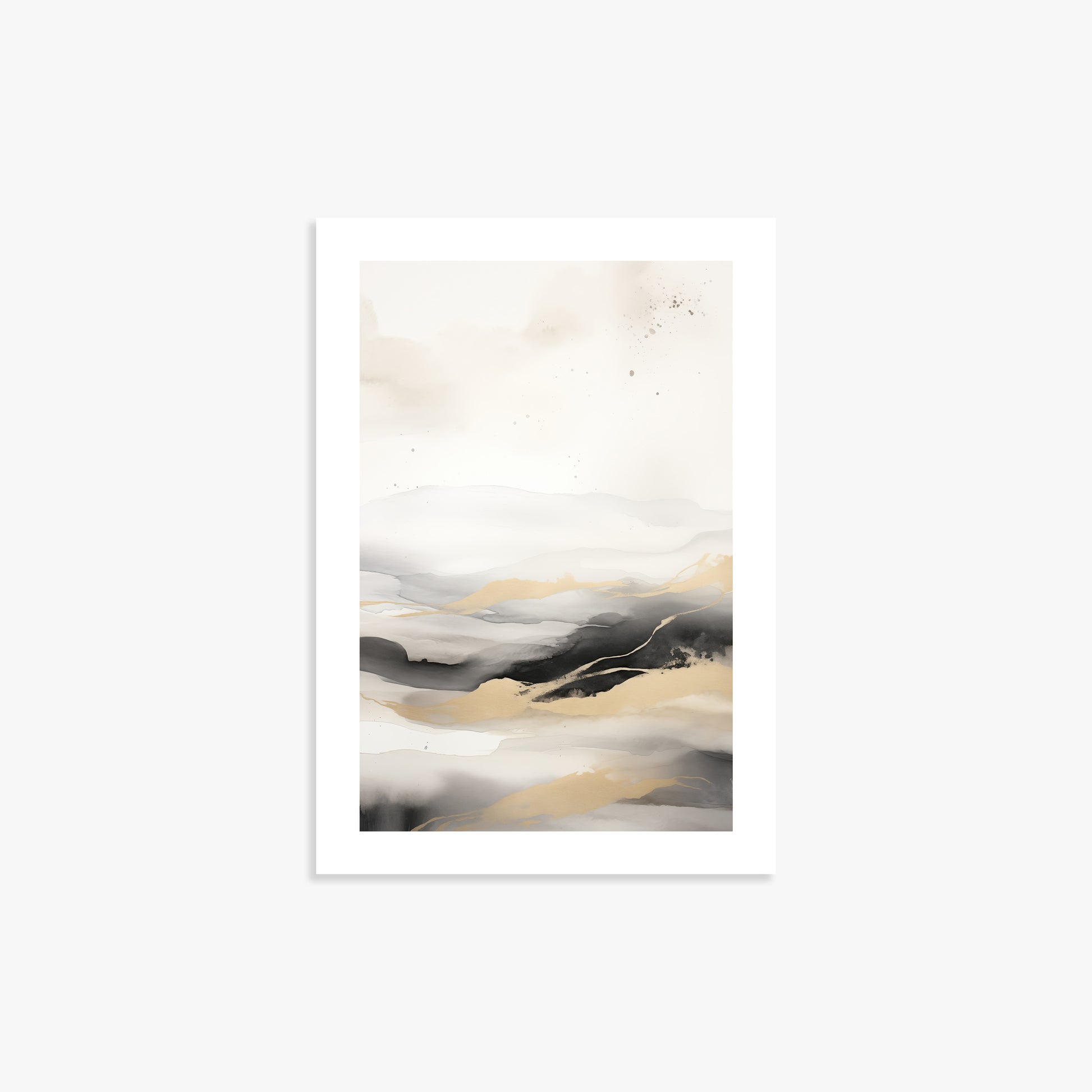 Golden Strata, 21x30cm Printed Poster