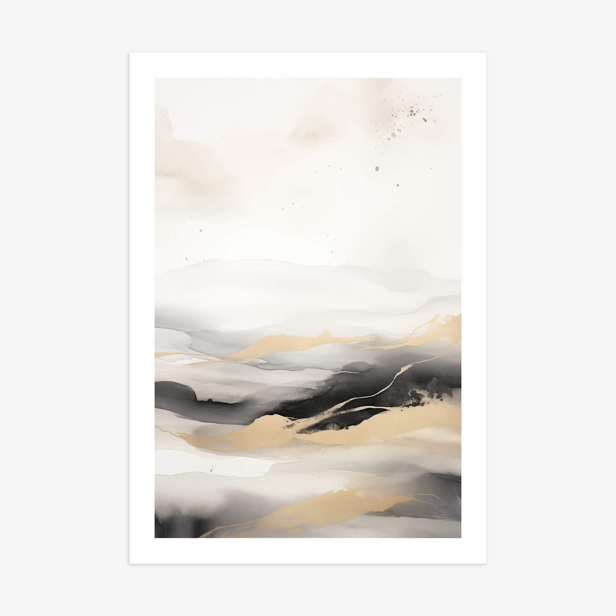 Golden Strata, 70x100cm Printed Poster