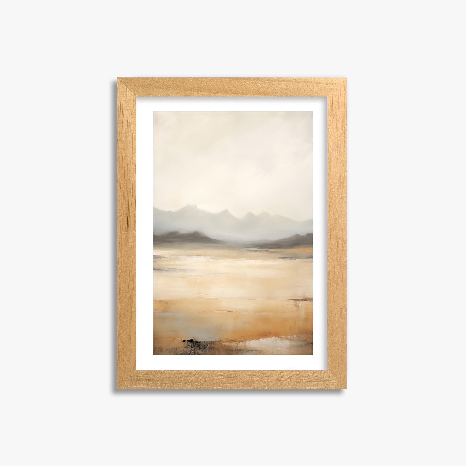 Misty Mountain Serenity, 21x30cm Oak Framed Art Reproduction