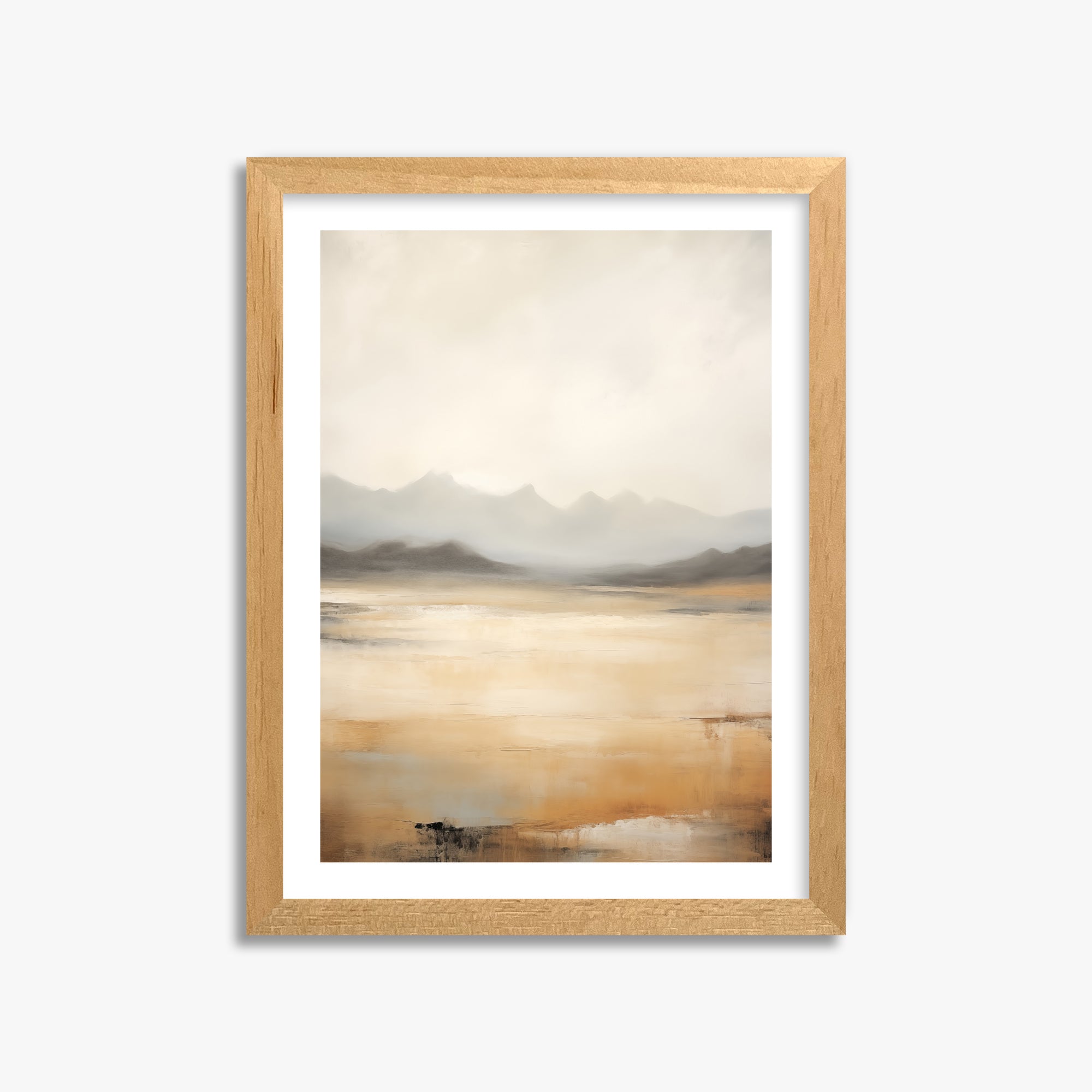 Misty Mountain Serenity, 30x40cm Oak Framed Art Reproduction