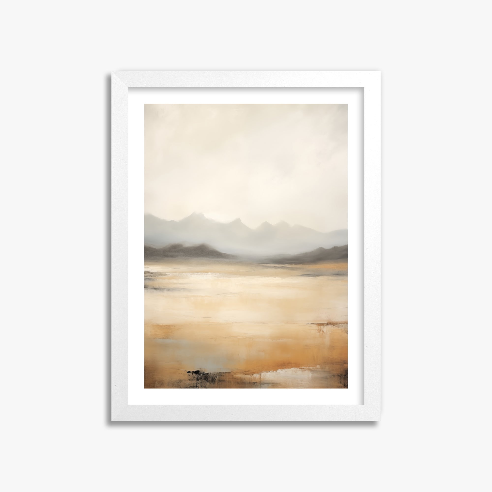 Misty Mountain Serenity, 30x40cm Whitek Framed Art Reproduction