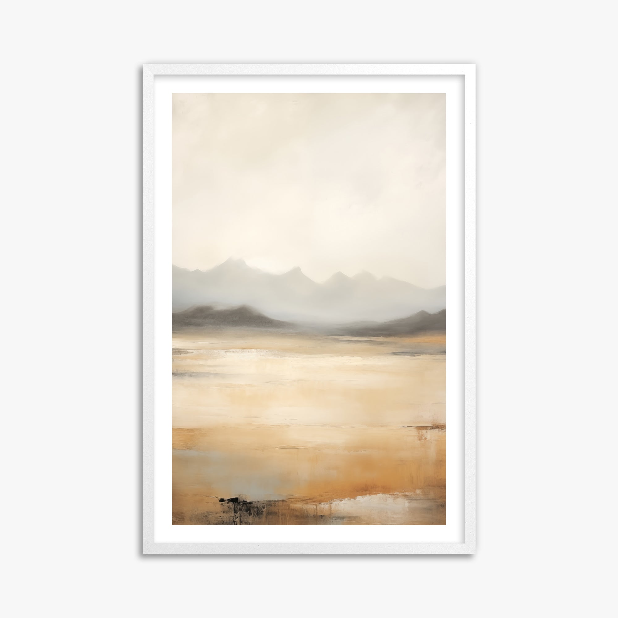 Misty Mountain Serenity, 61x91cm Whitek Framed Art Reproduction
