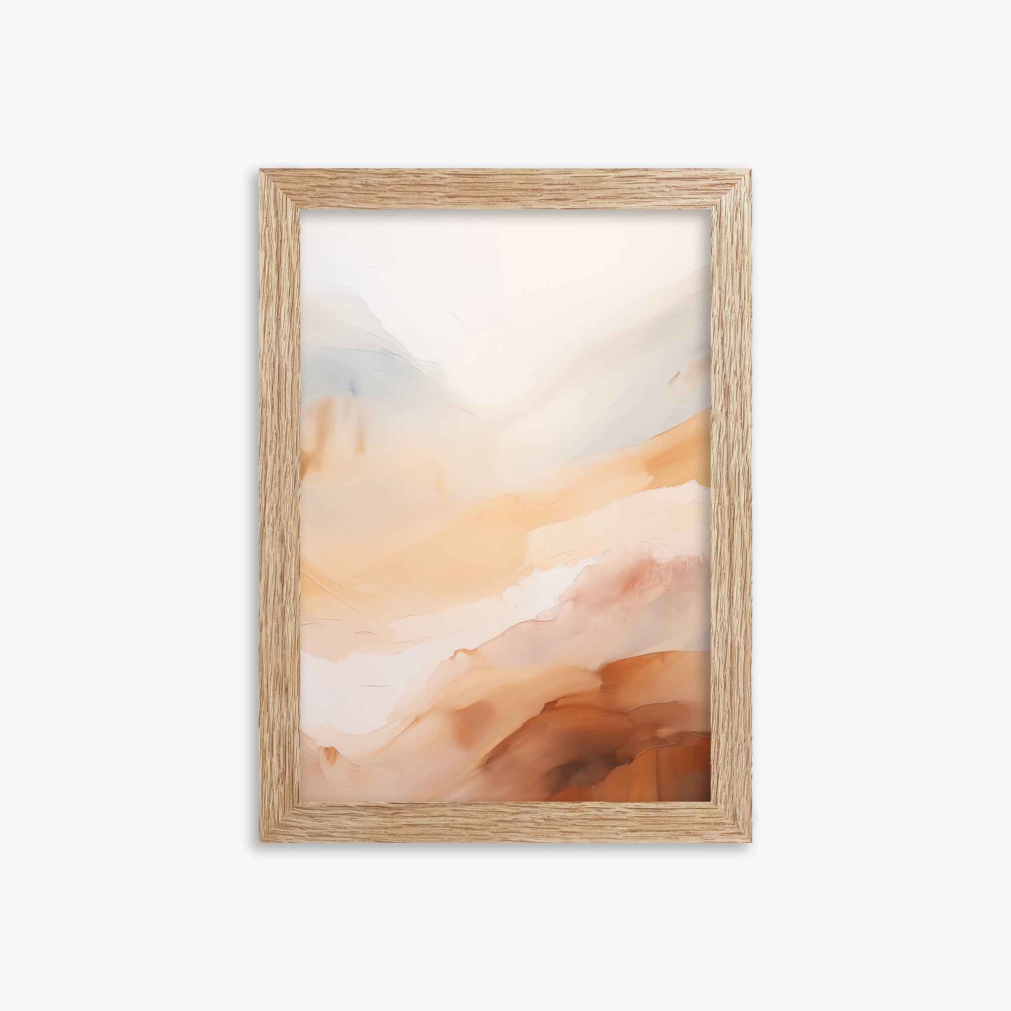 Morning Veil, 21x30cm Framed Art Reproduction With Raw Oak Frame