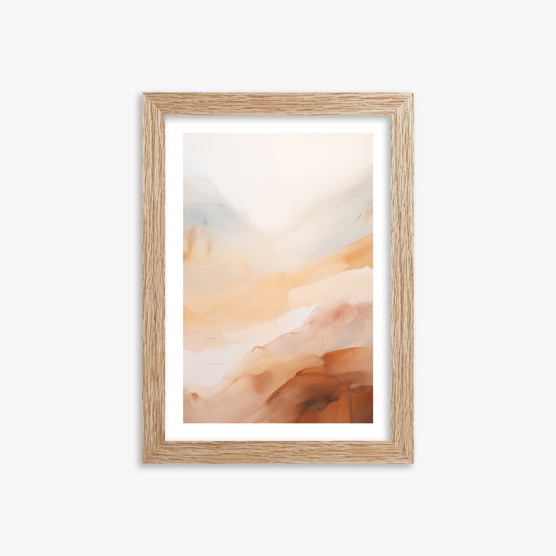 Morning Veil, 21x30cm Framed Art Reproduction With Raw Oak Frame