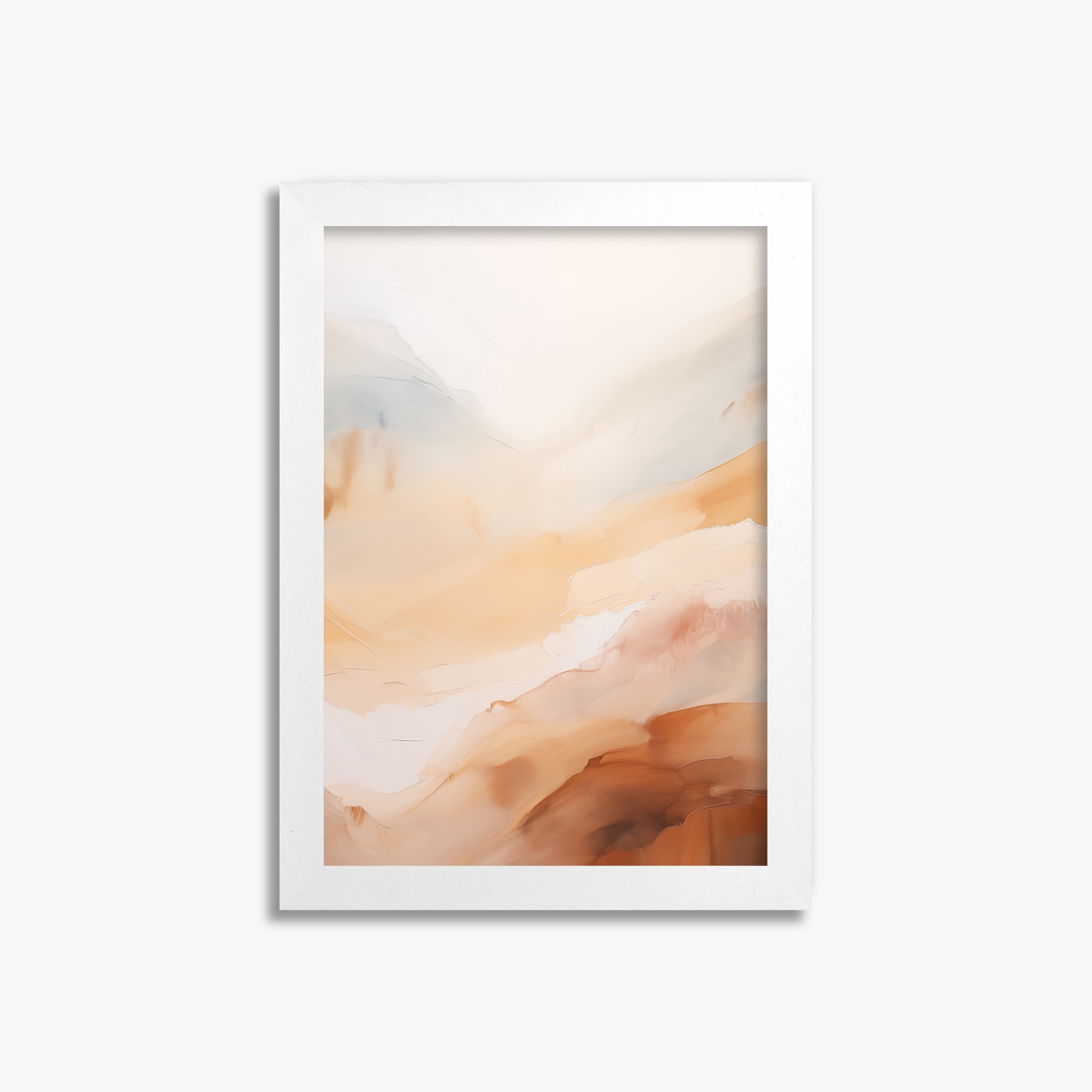 Morning Veil, 21x30cm Framed Poster With White Frame