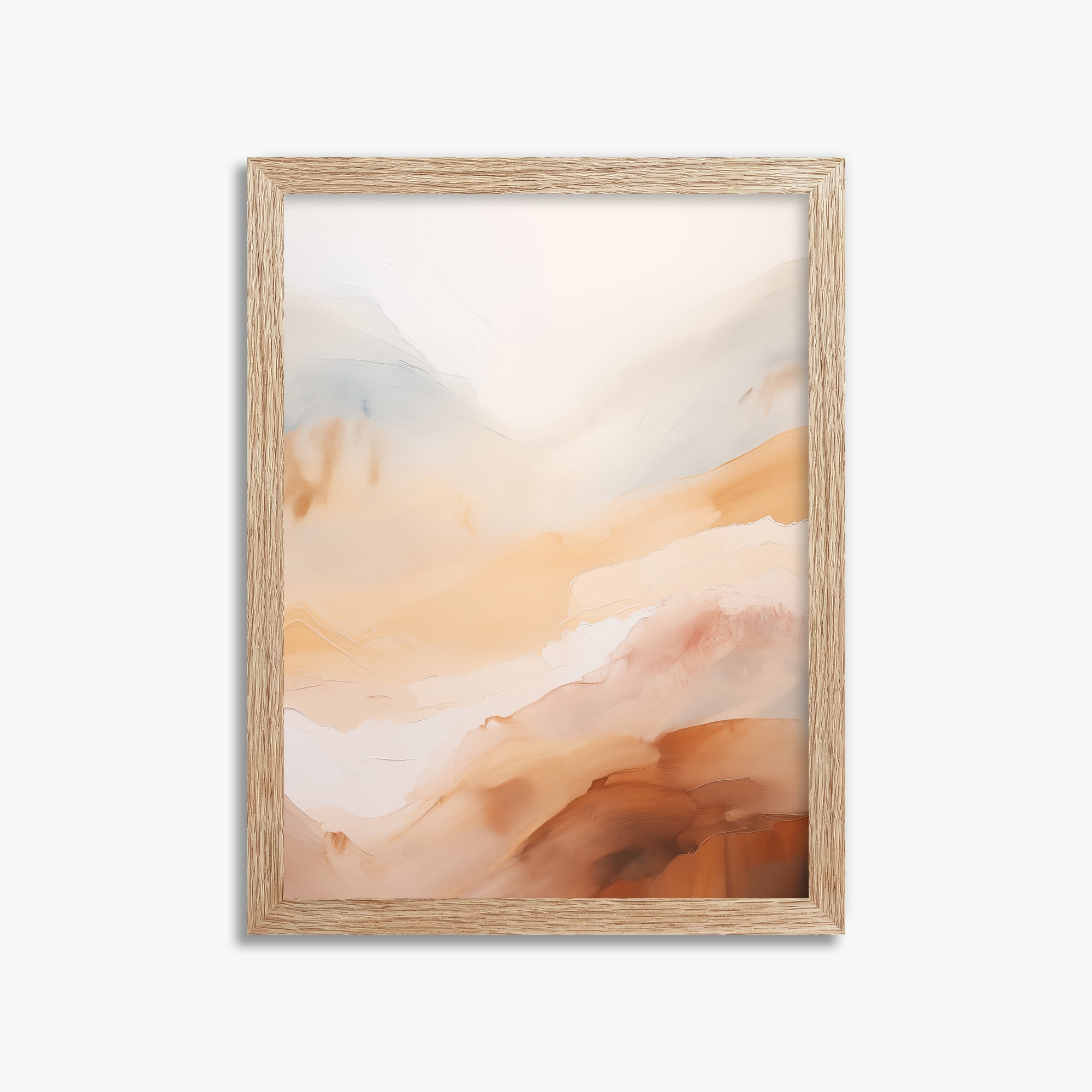 Morning Veil, 30x40cm Framed Art Reproduction With Raw Oak Frame