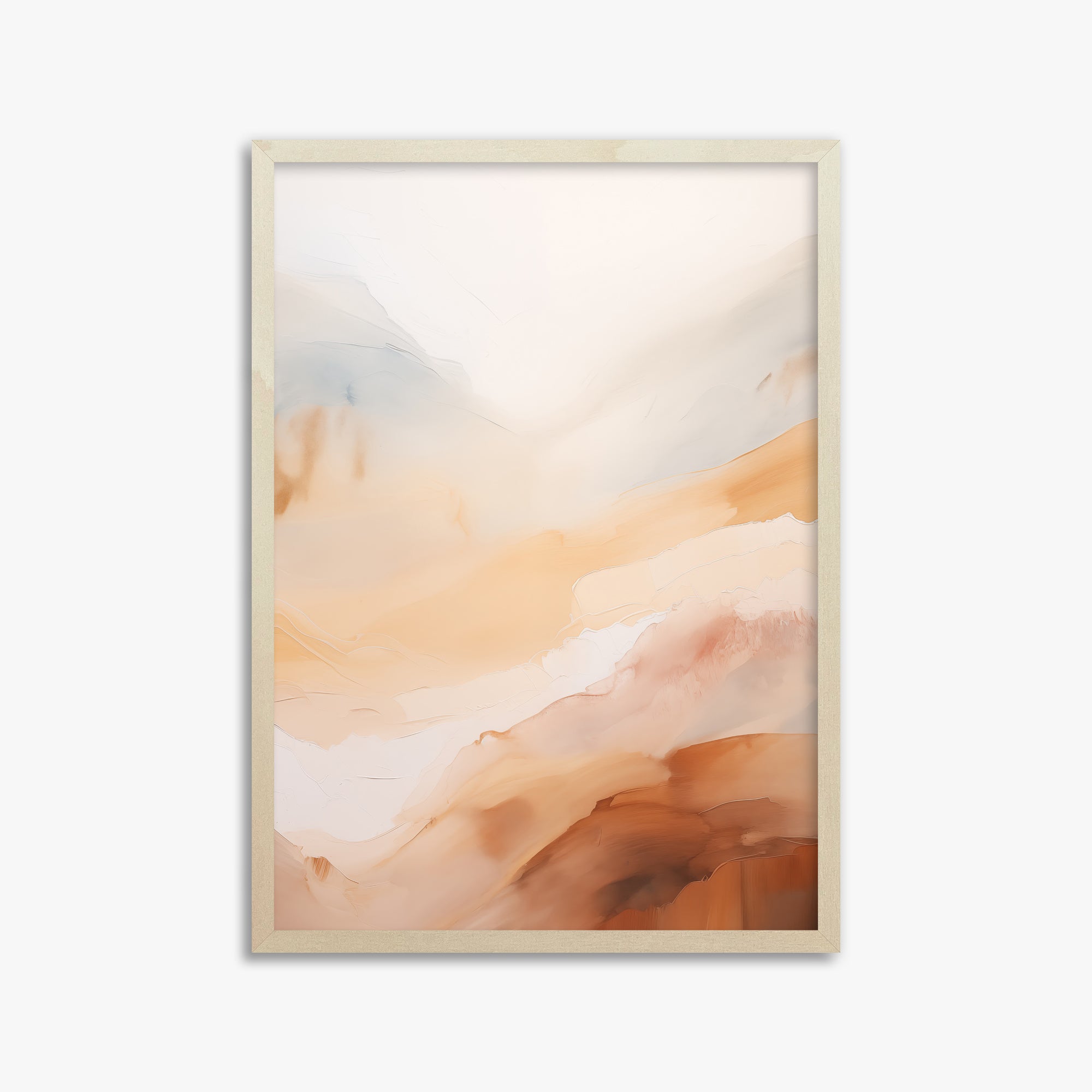 Morning Veil, 50x70cm Framed Art Reproduction With Lime Wood Frame