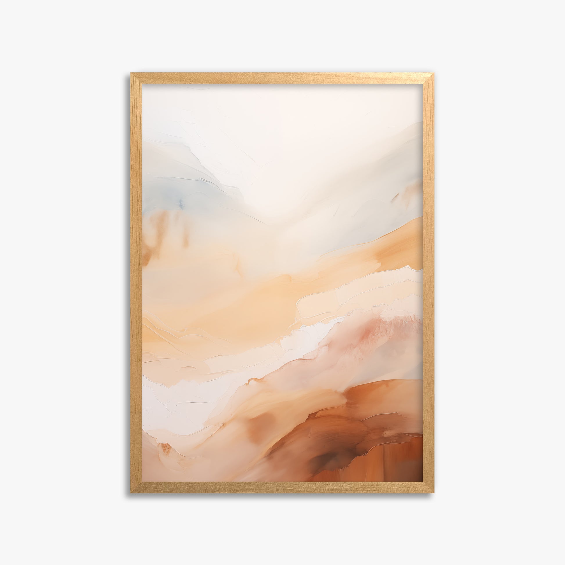 Morning Veil, 50x70cm Framed Poster With Oak Frame