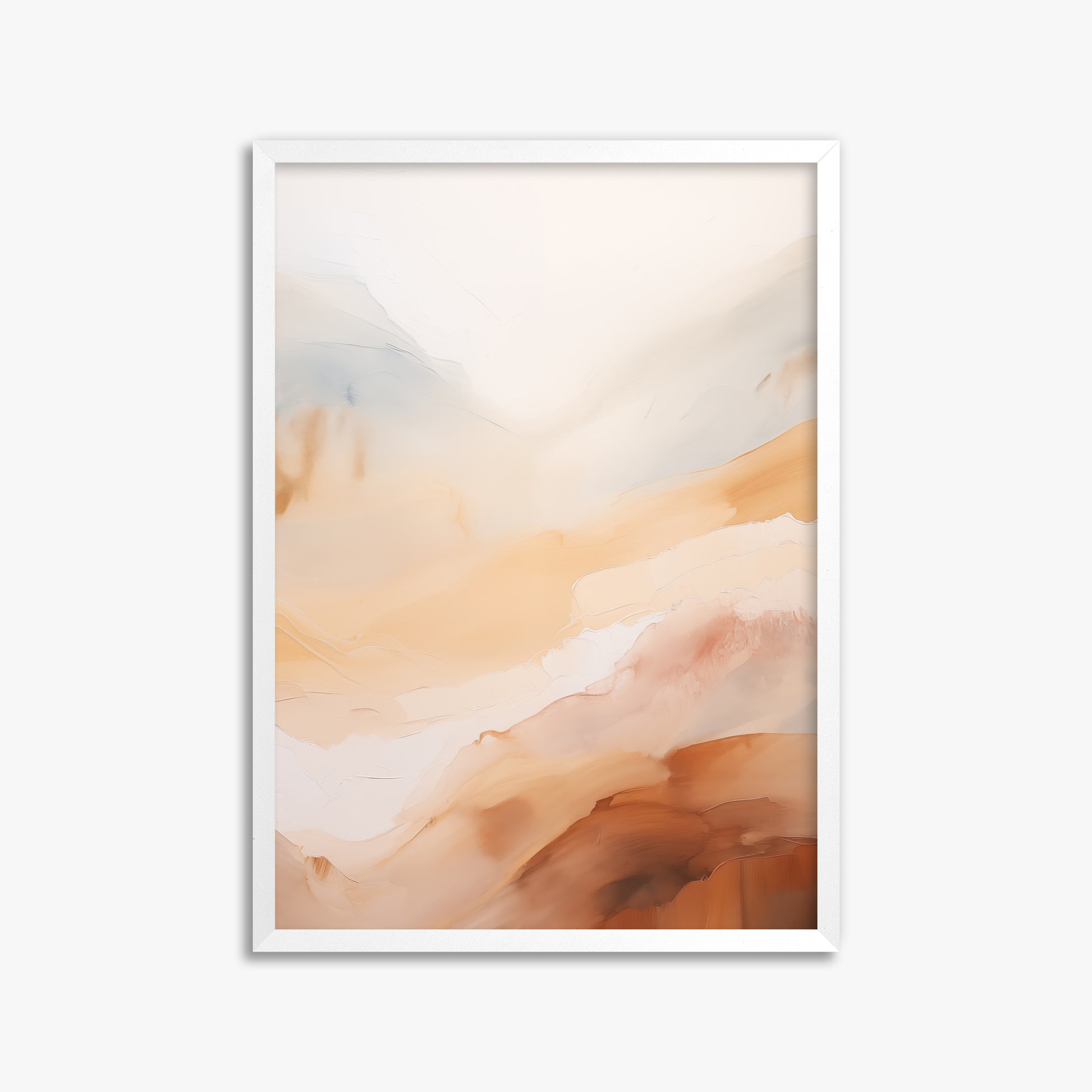 Morning Veil, 50x70cm Framed Poster With White Frame