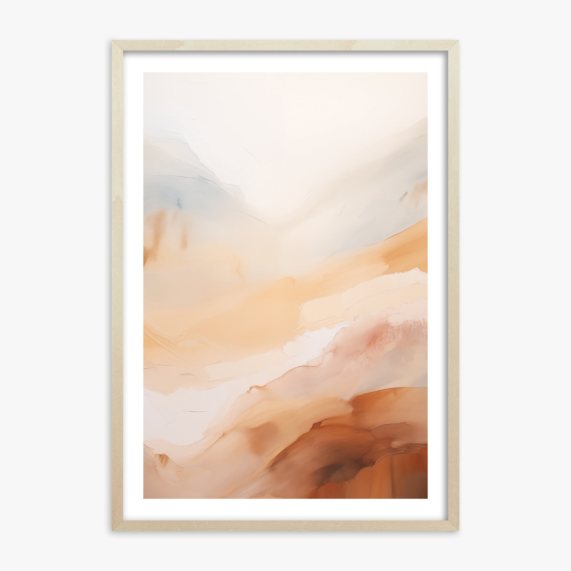 Morning Veil, 70x100cm Framed Art Reproduction With Lime Wood Frame