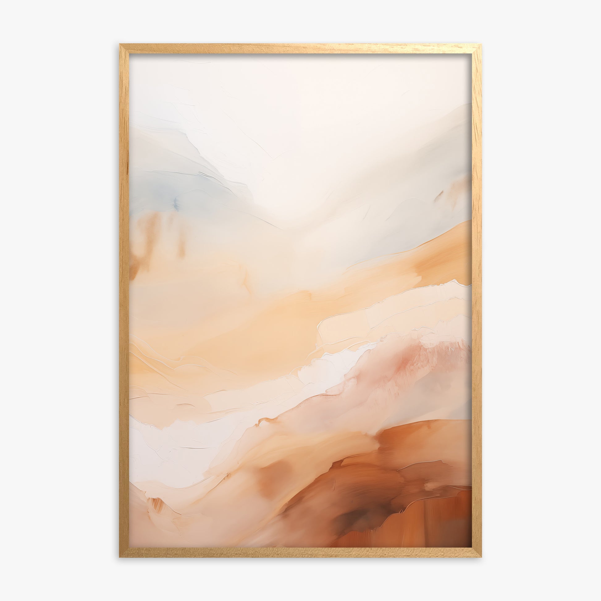 Morning Veil, Oak Framed Poster With Oak Frame