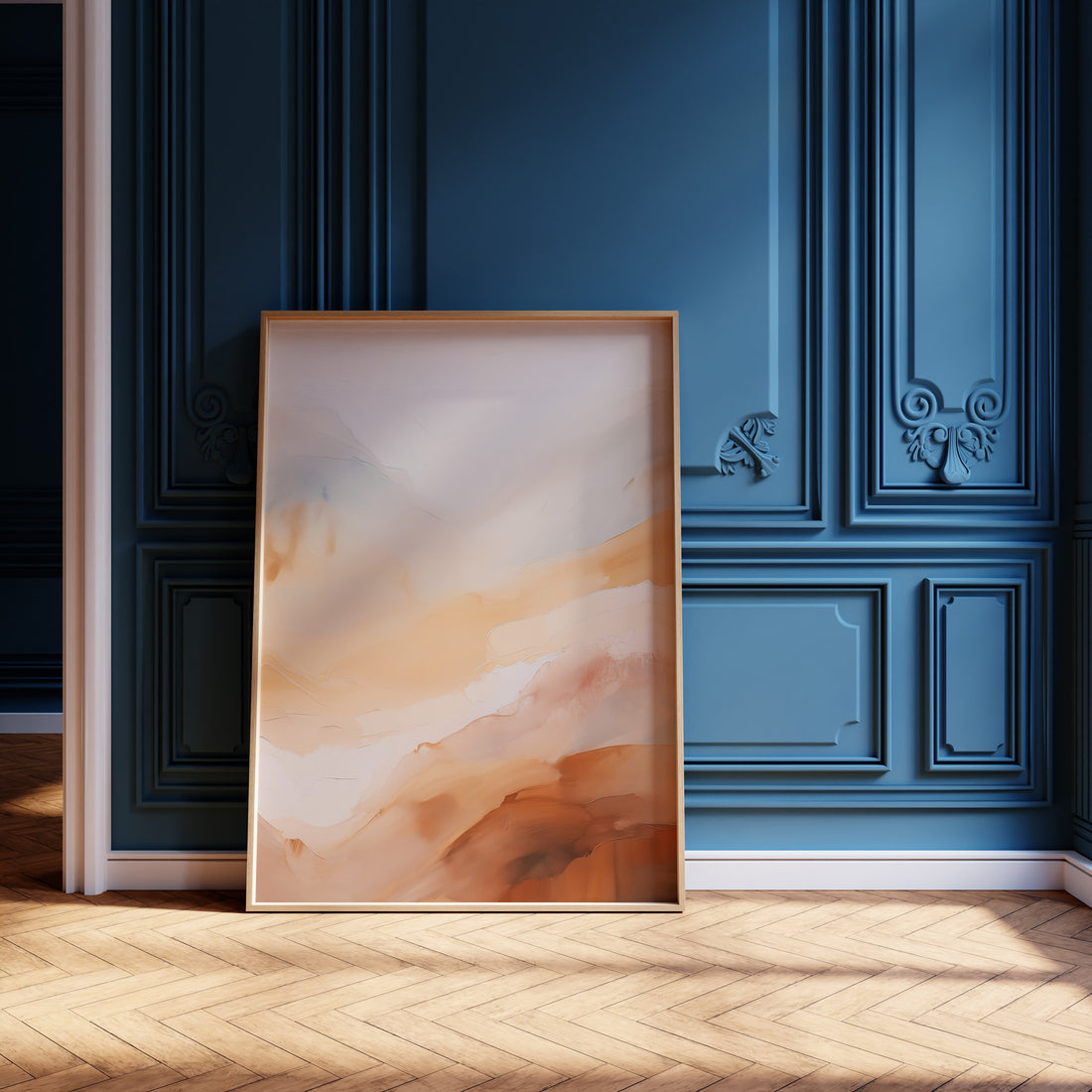 Morning Veil, 50x70cm Framed Poster With Black Frame