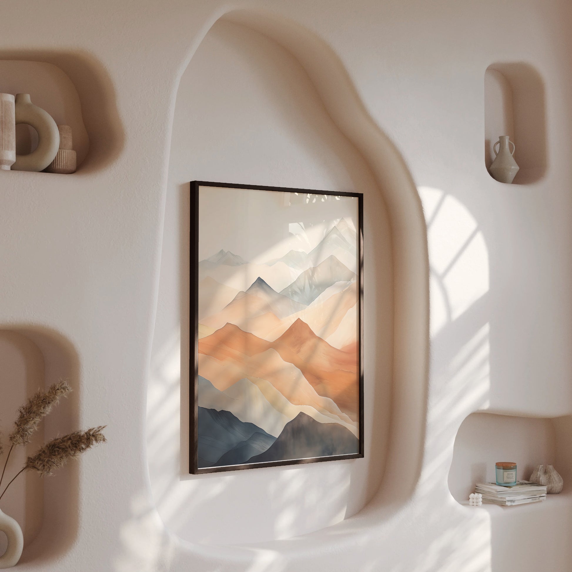 Design Concept No. 13 for Misty Peaks Modern Poster Art