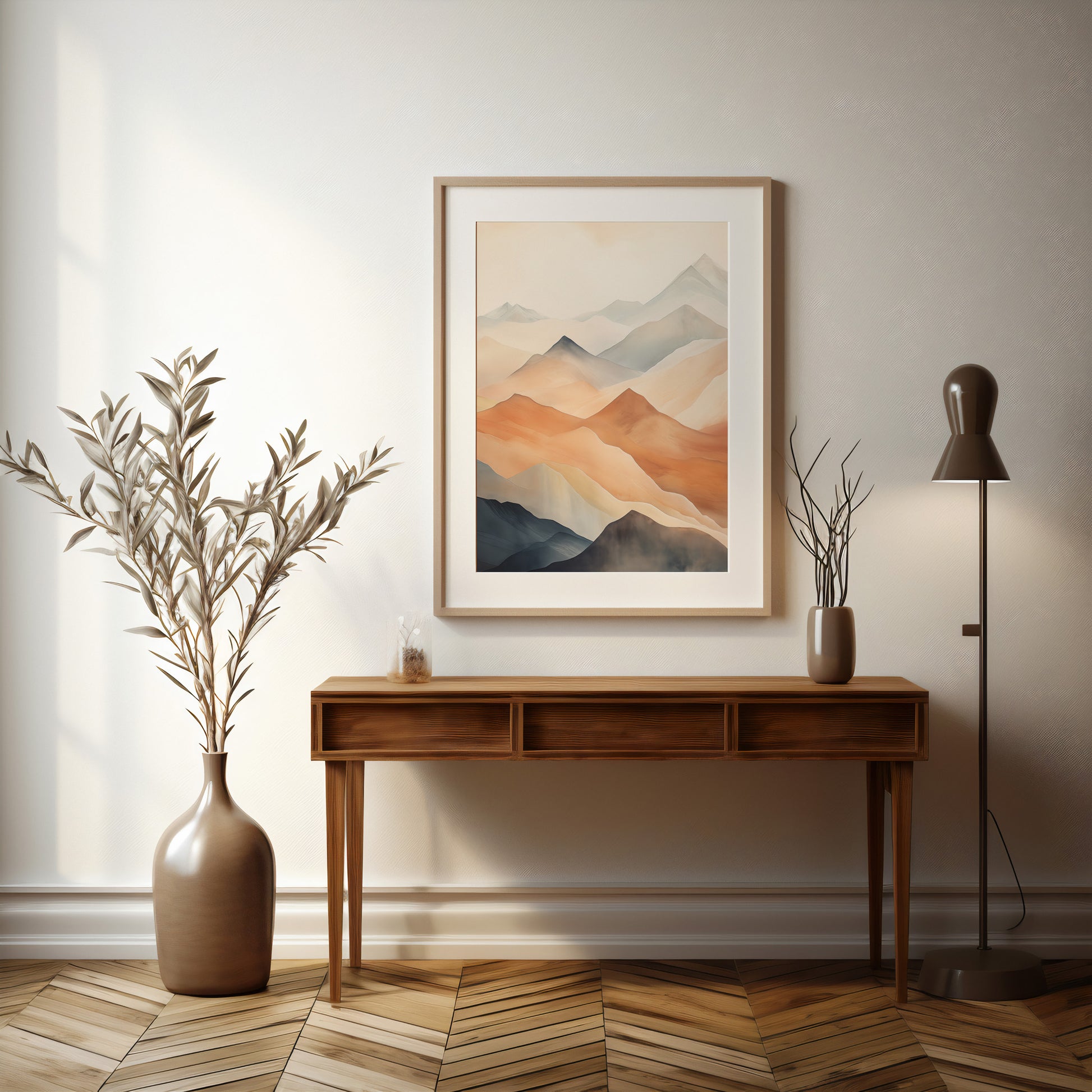 Design Concept No. 37 for Misty Peaks Modern Poster Art