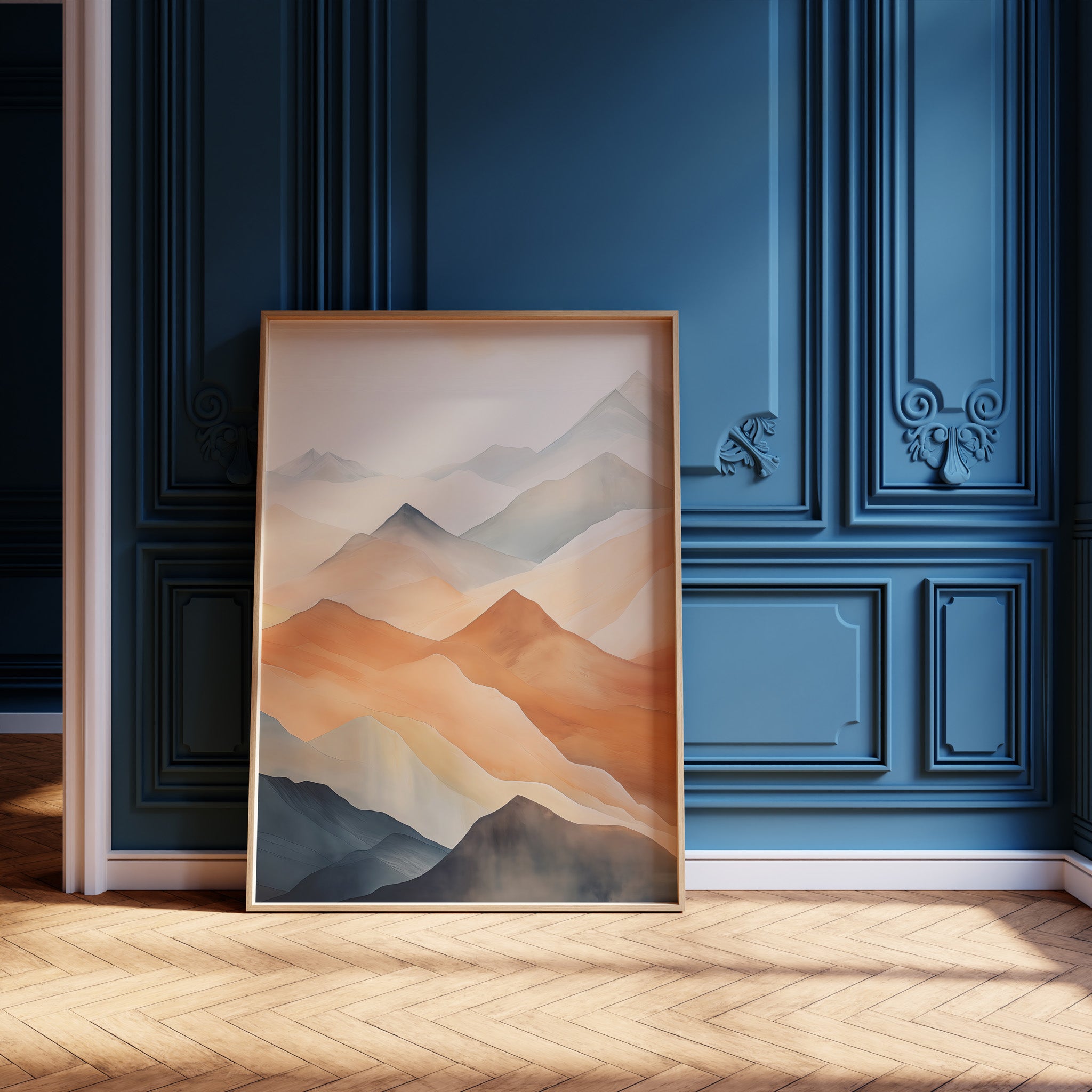 Design Concept No. 12 for Misty Peaks Modern Poster Art