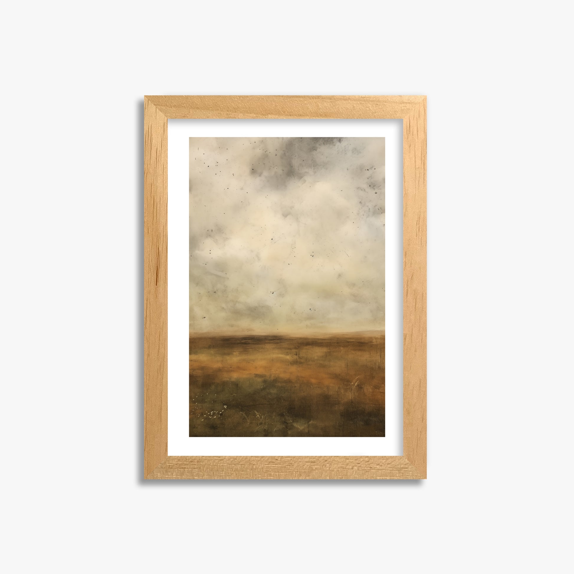 Amber Prairie Horizon, 21x30cm Oak Framed Art Reproduction
