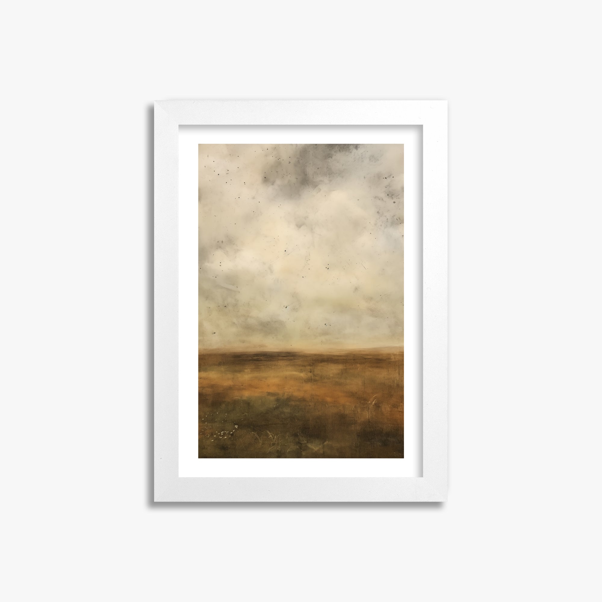 Amber Prairie Horizon, 21x30cm Whitek Framed Art Reproduction