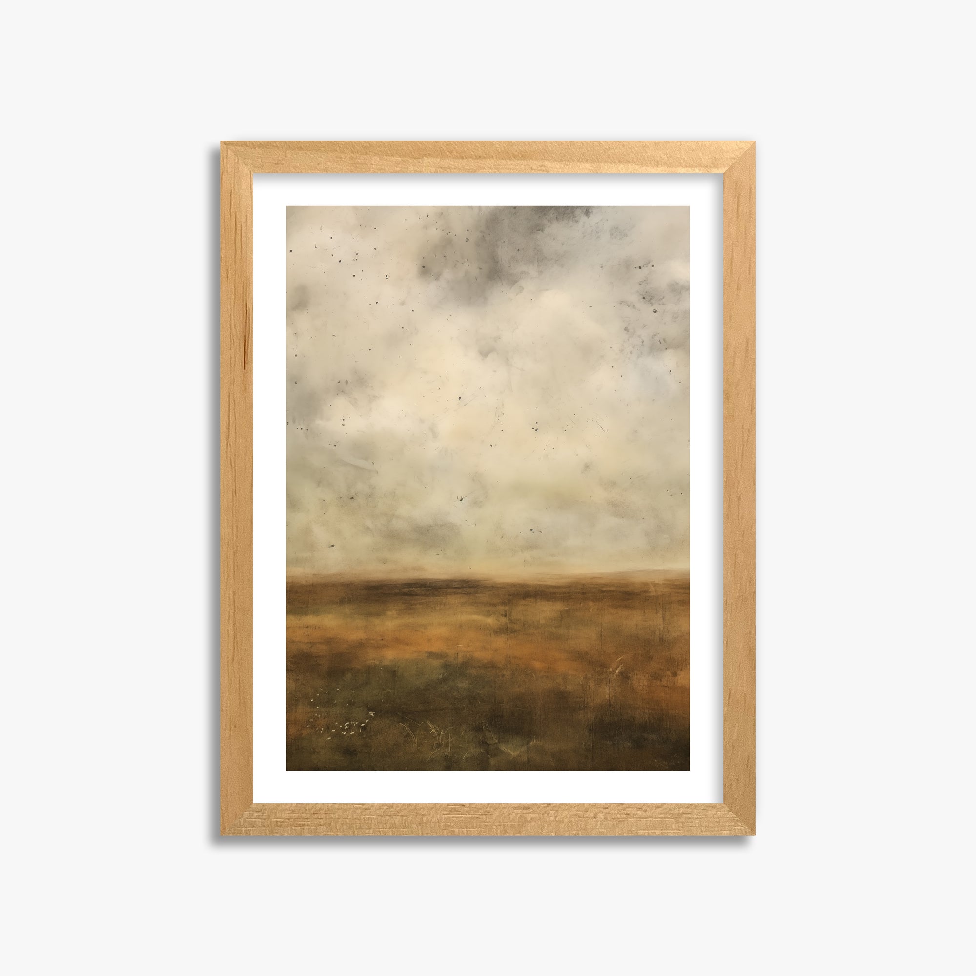 Amber Prairie Horizon, 30x40cm Oak Framed Art Reproduction