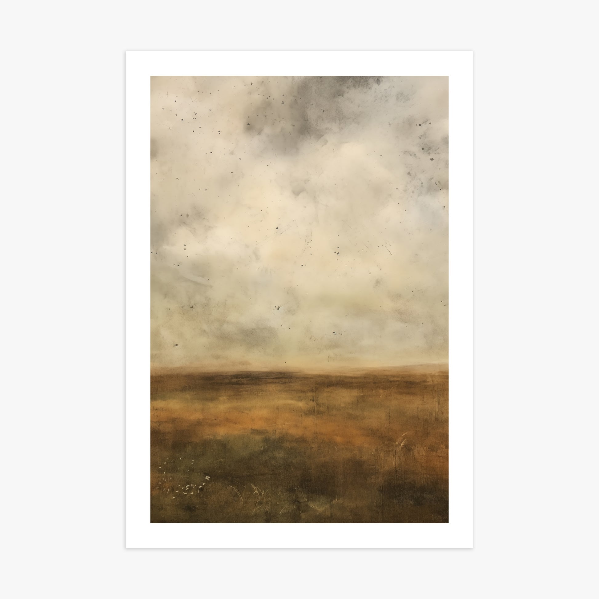 Amber Prairie Horizon, 70x100cm Printed Poster