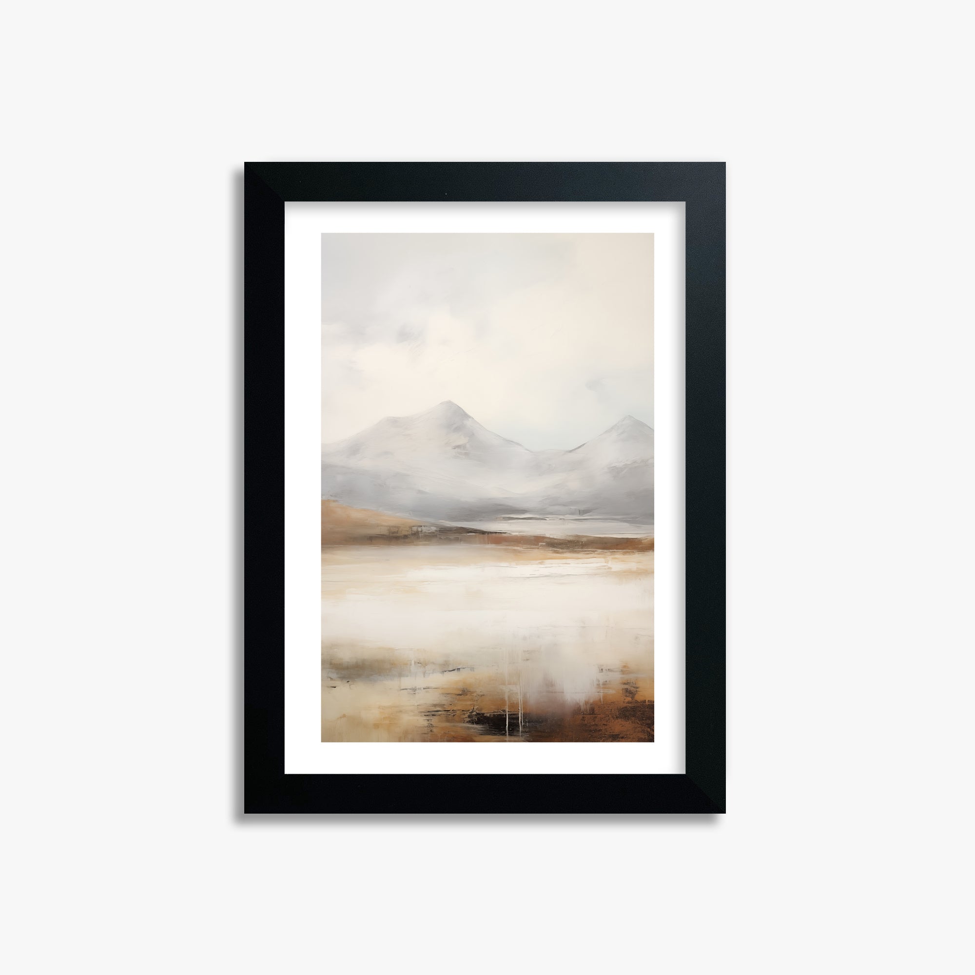 Serene Highlands, 21x30cm Black Framed Art Reproduction