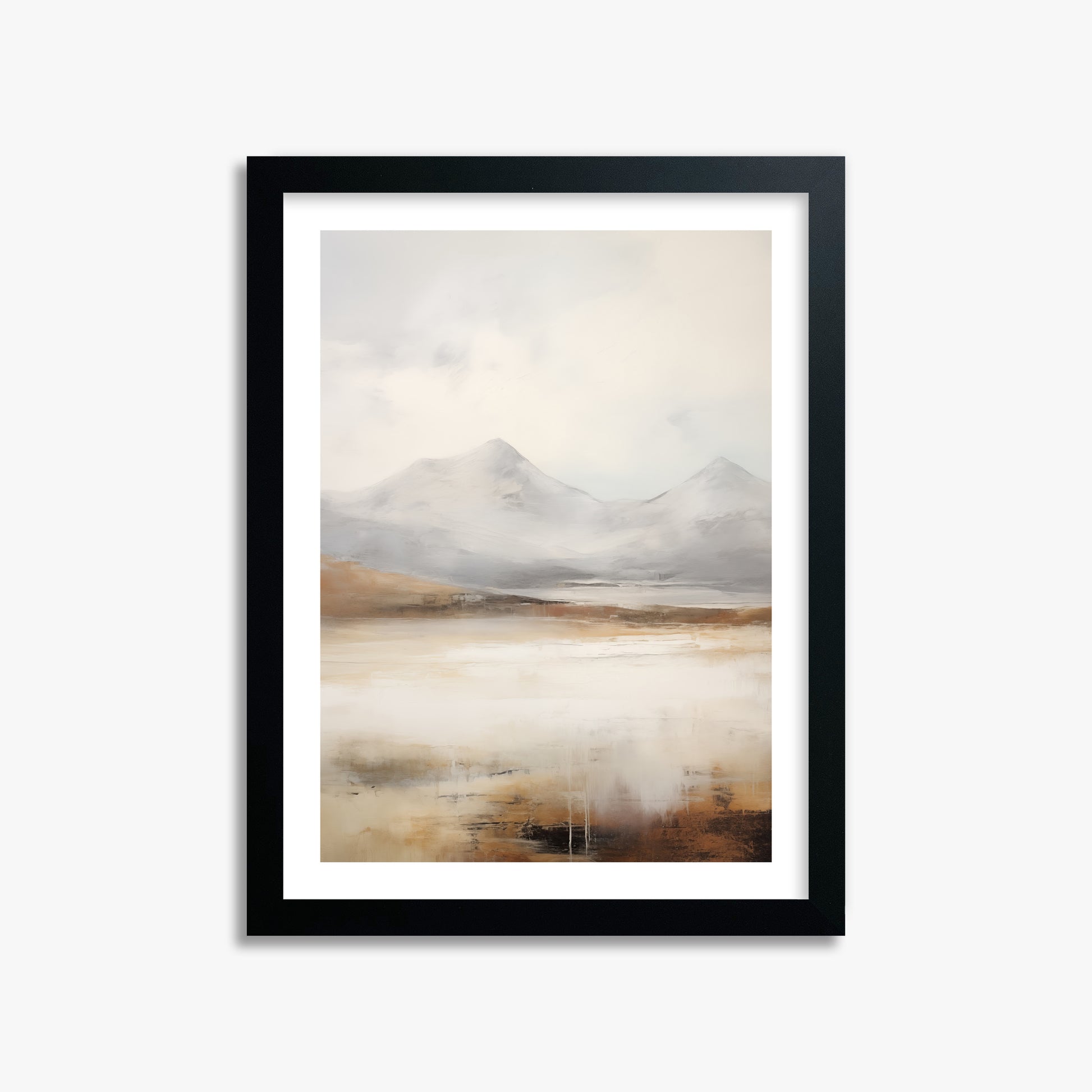 Serene Highlands, 30x40cm Black Framed Art Reproduction