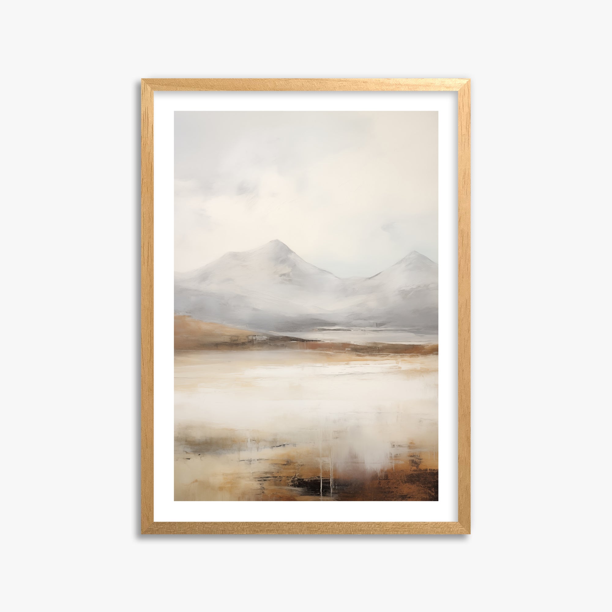 Serene Highlands, 50x70cm Oak Framed Art Reproduction