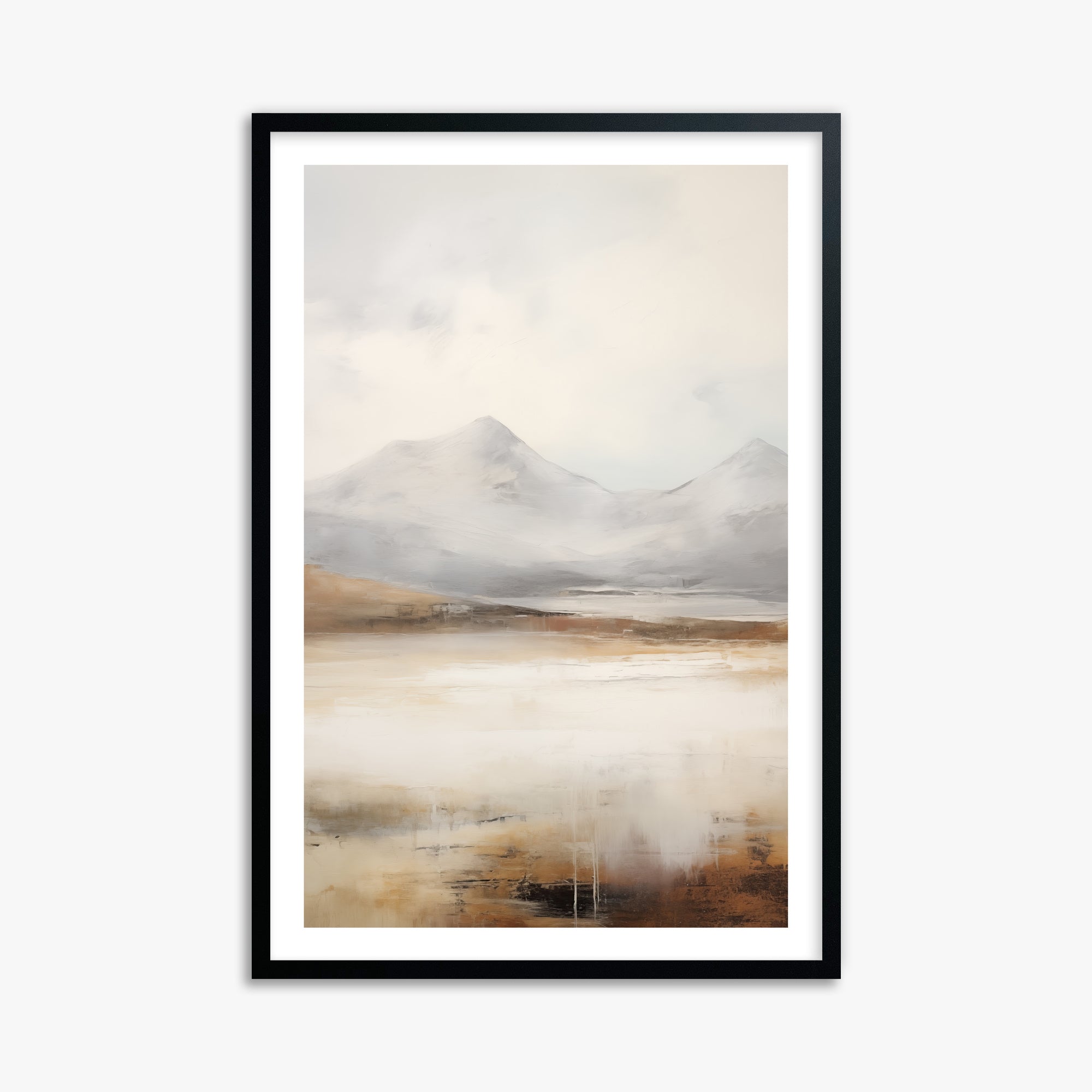 Serene Highlands, 61x91cm Black Framed Art Reproduction