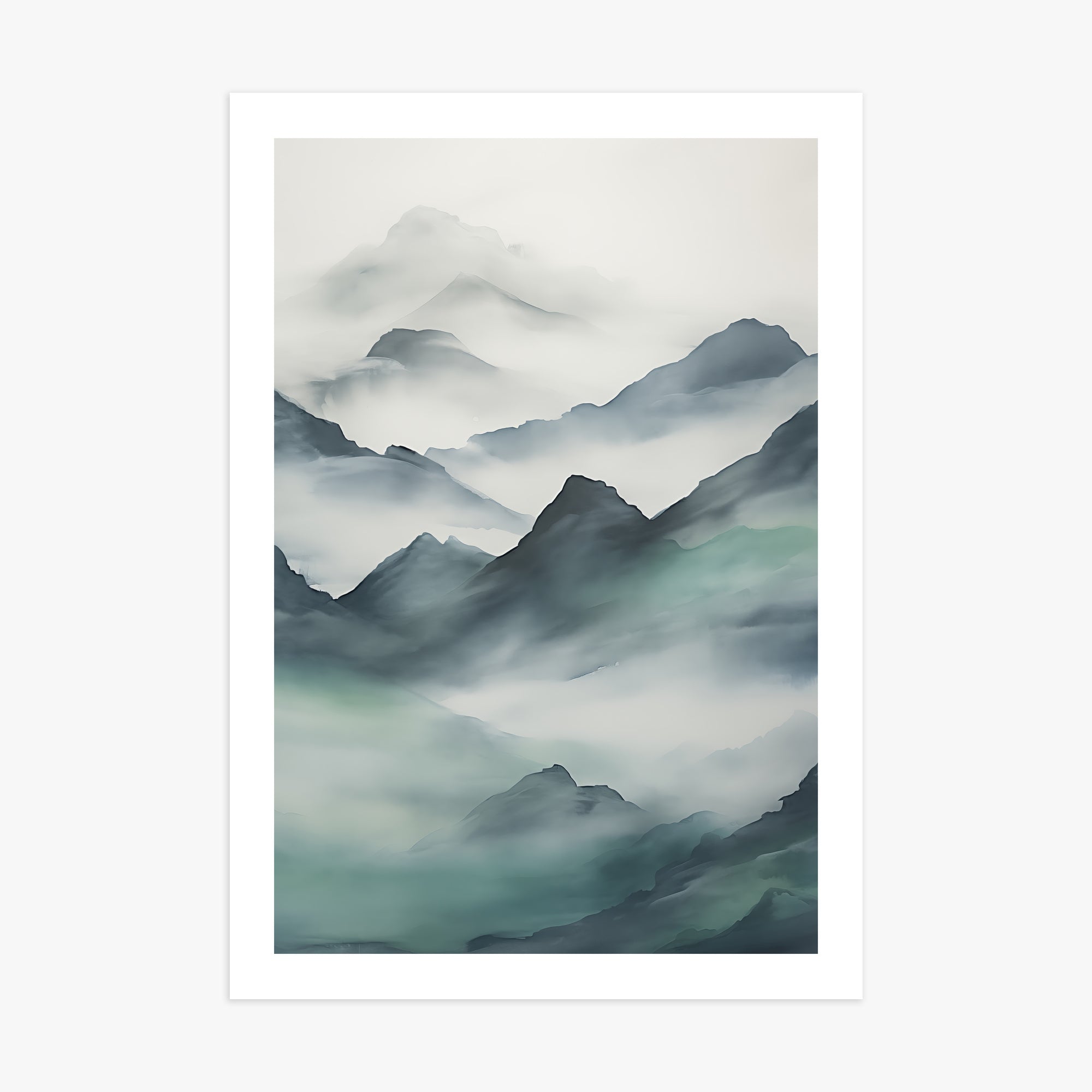 Ethereal Peaks, 70x100cm Printed Poster
