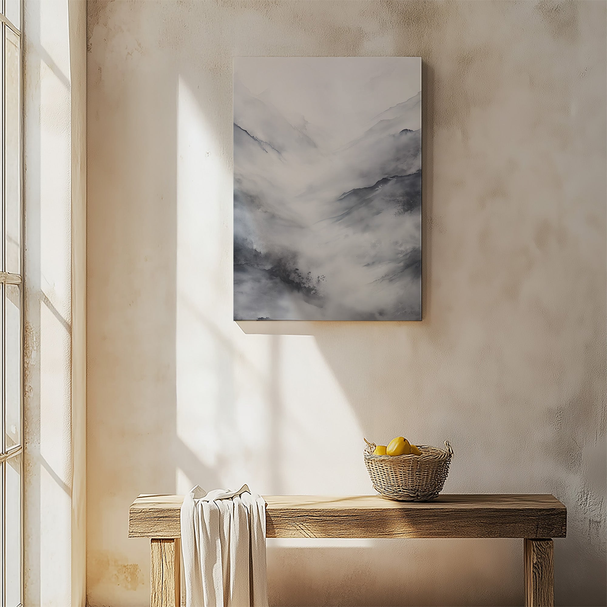 Solitude des pics brumeux
