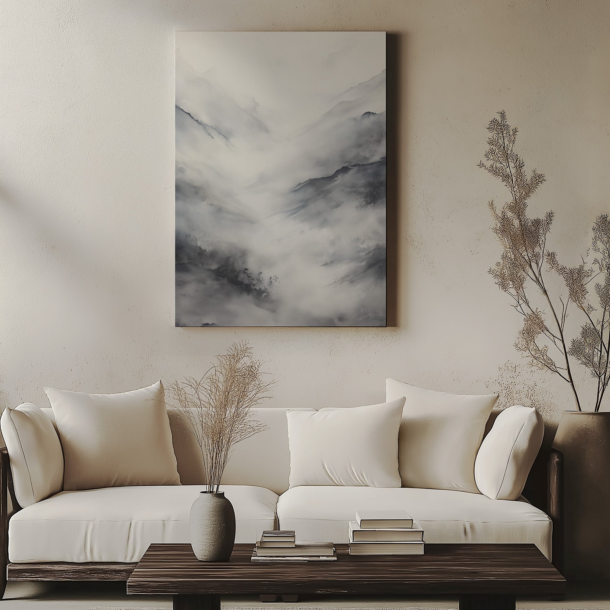 Solitude des pics brumeux