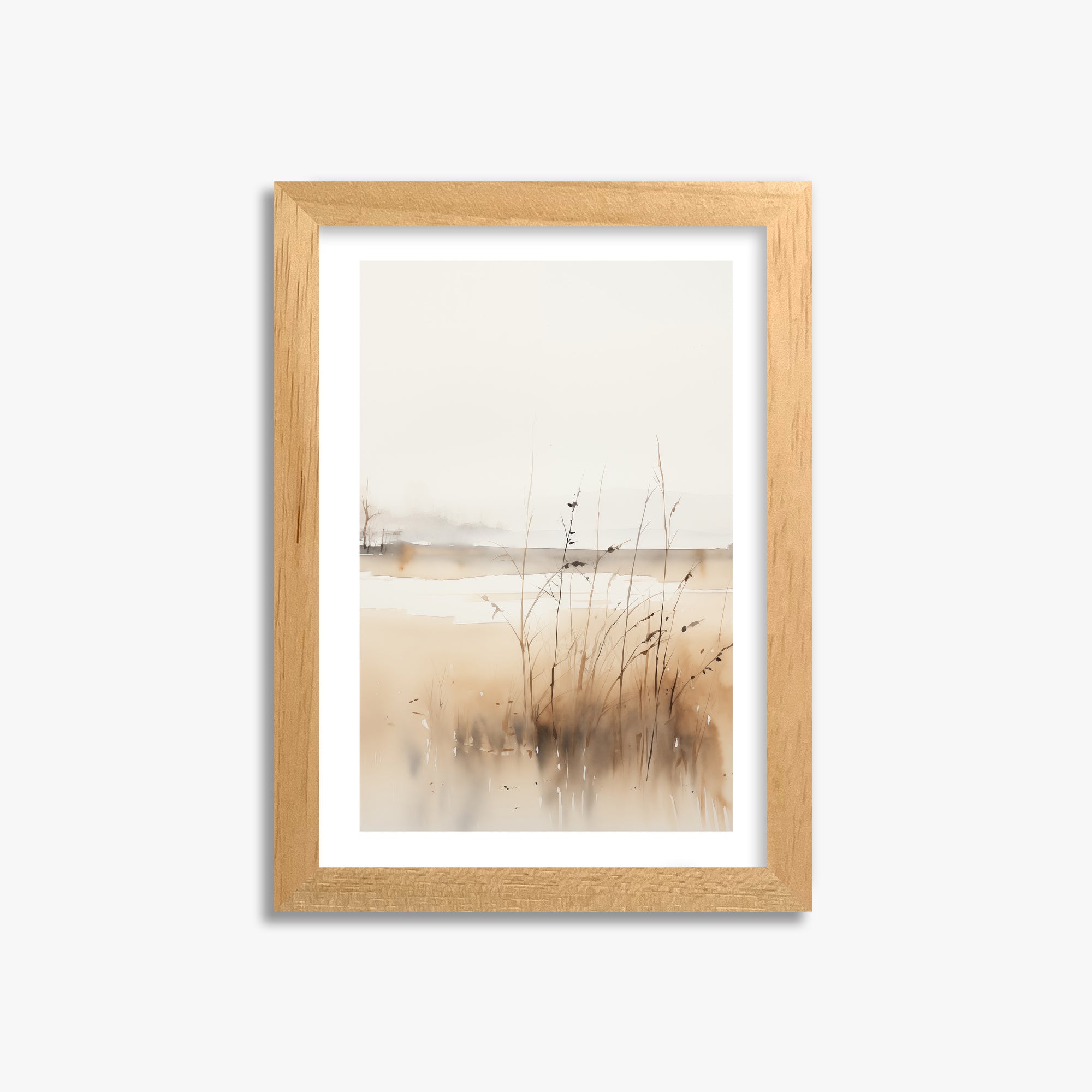 Marsh Reverie, 21x30cm Oak Framed Art Reproduction