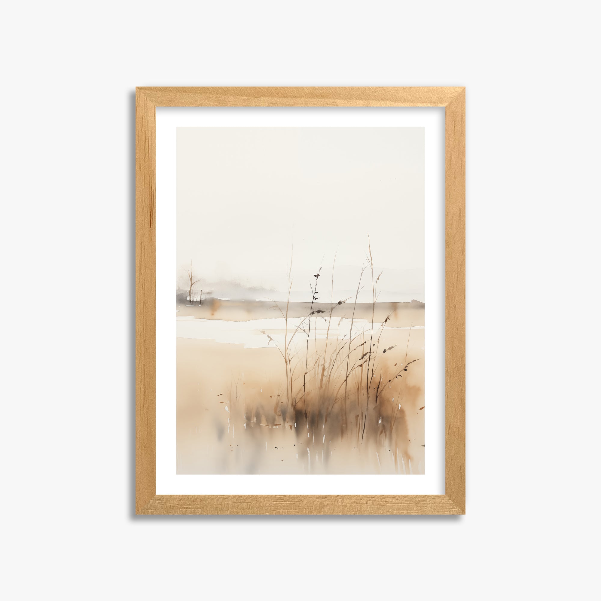 Marsh Reverie, 30x40cm Oak Framed Art Reproduction