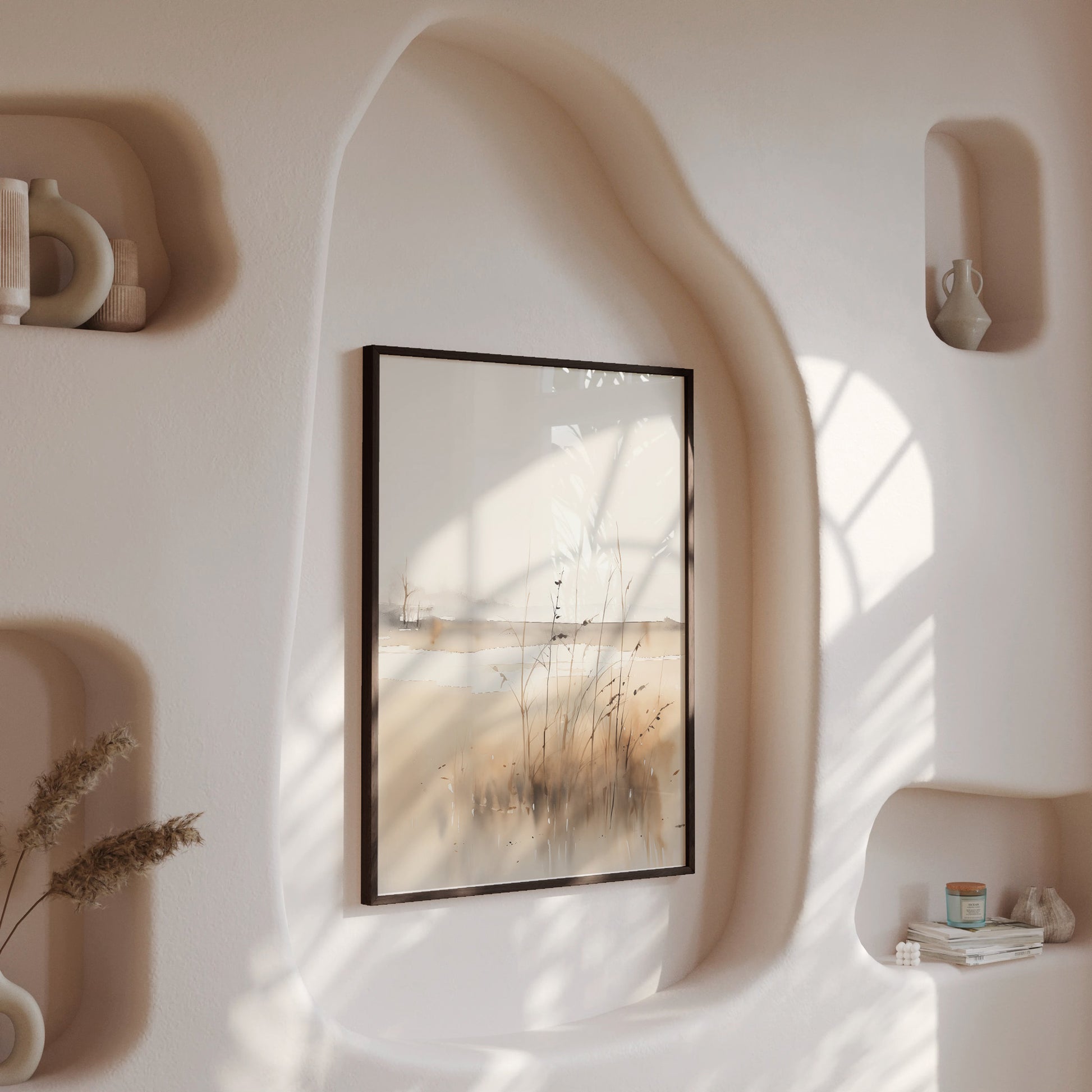 Design Concept No. 13 for Marsh Reverie Modern Poster Art