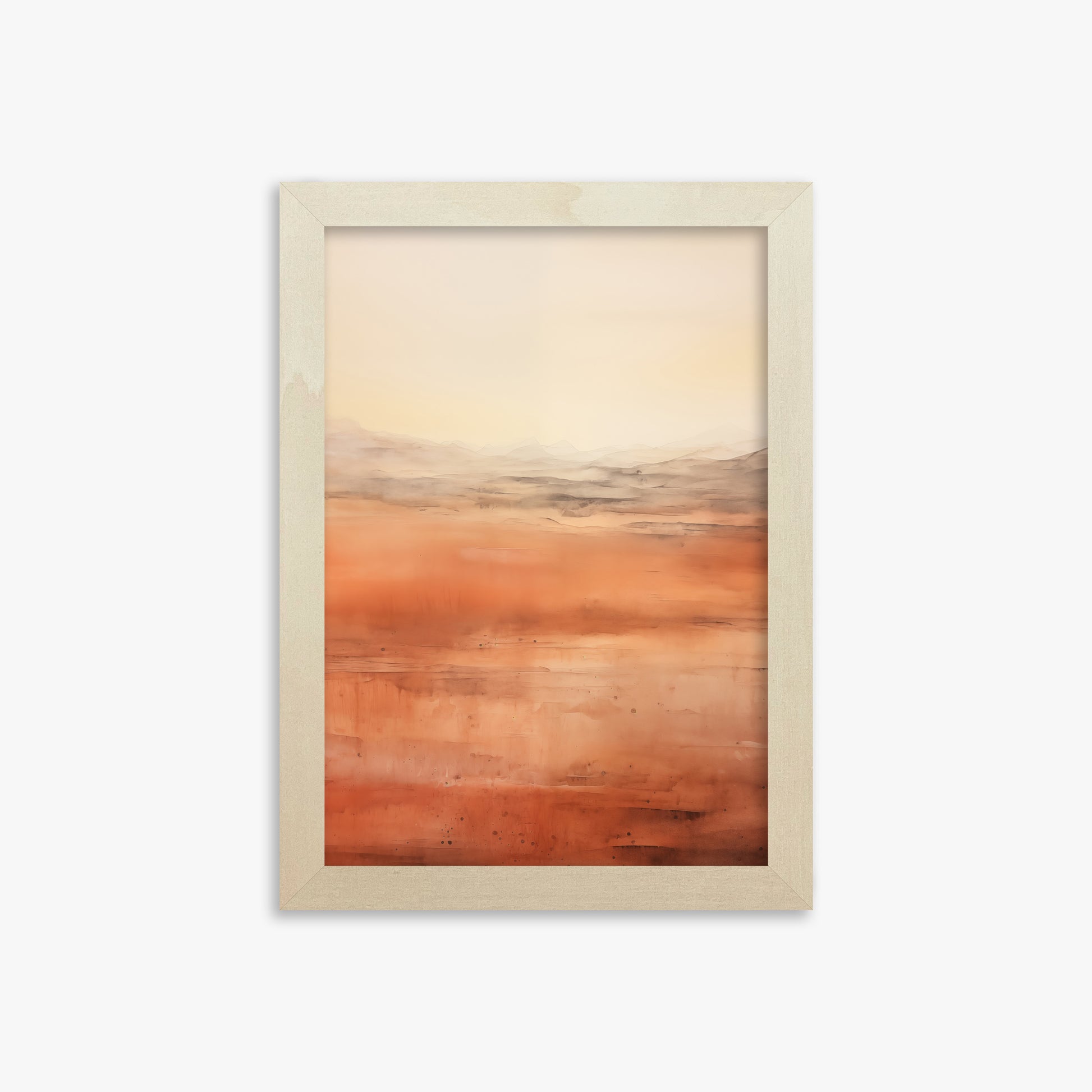 Desert Horizon, 21x30cm Framed Art Reproduction With Lime Wood Frame
