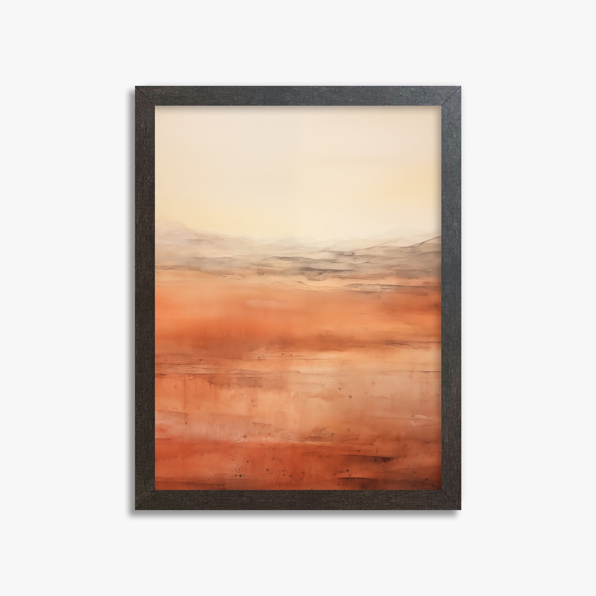Desert Horizon, 30x40cm Framed Art Reproduction With Espresso Frame