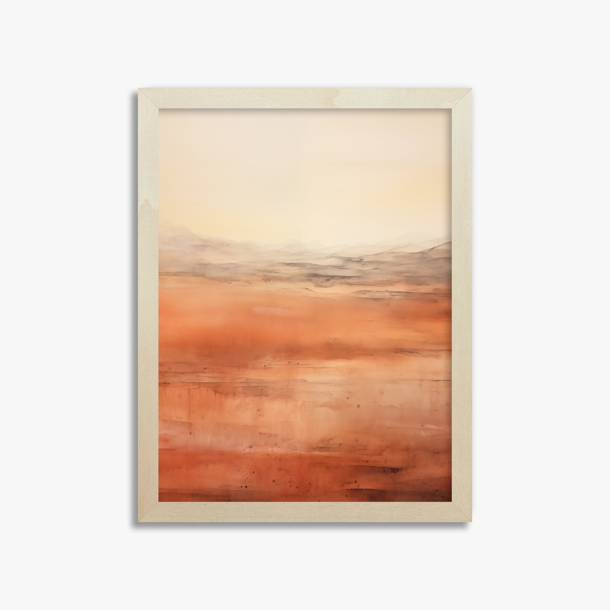 Desert Horizon, 30x40cm Framed Art Reproduction With Lime Wood Frame