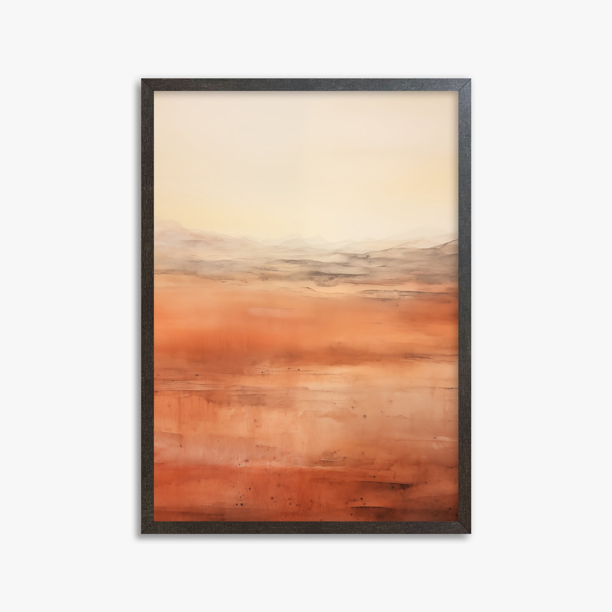 Desert Horizon, 50x70cm Framed Art Reproduction With Espresso Frame