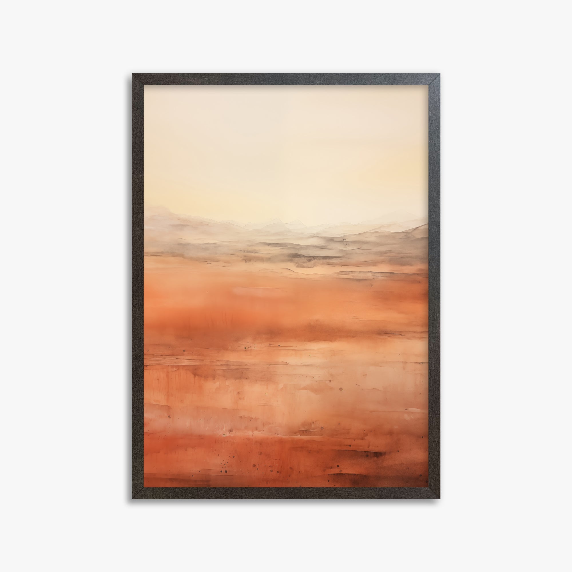 Desert Horizon, 50x70cm Framed Art Reproduction With Espresso Frame