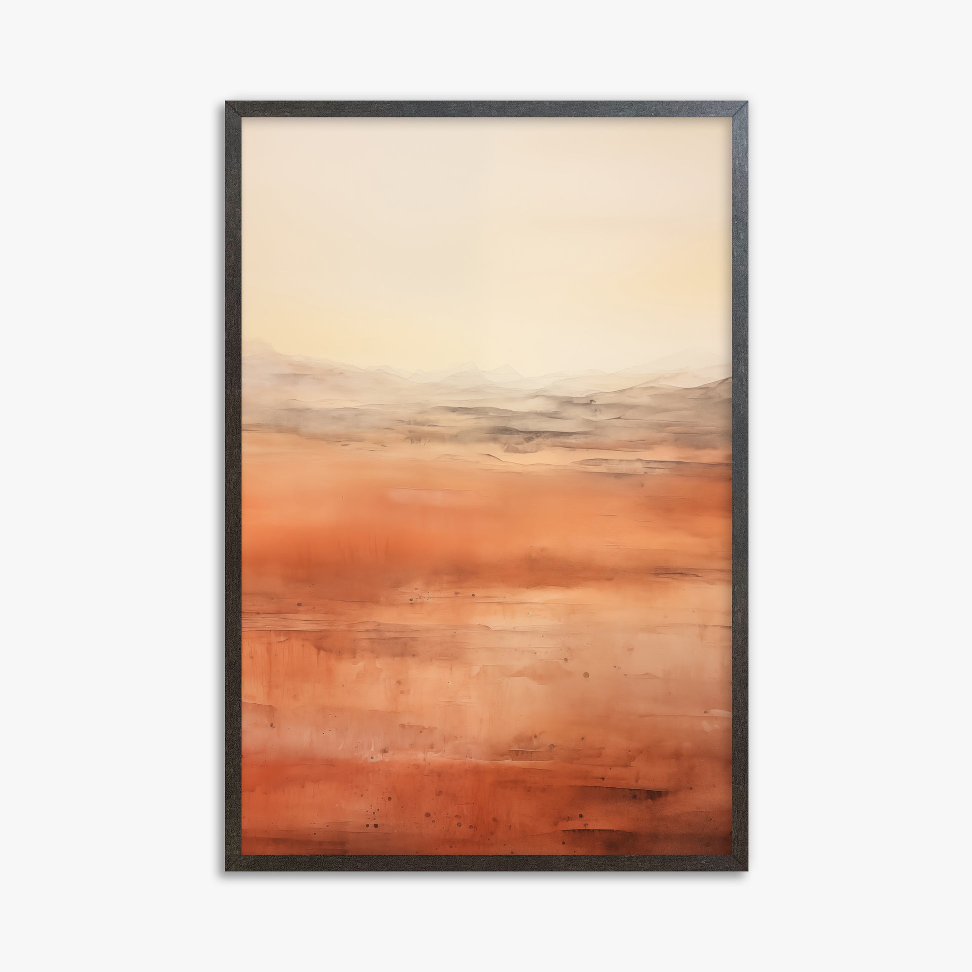 Desert Horizon, 61x91cm Framed Art Reproduction With Espresso Frame