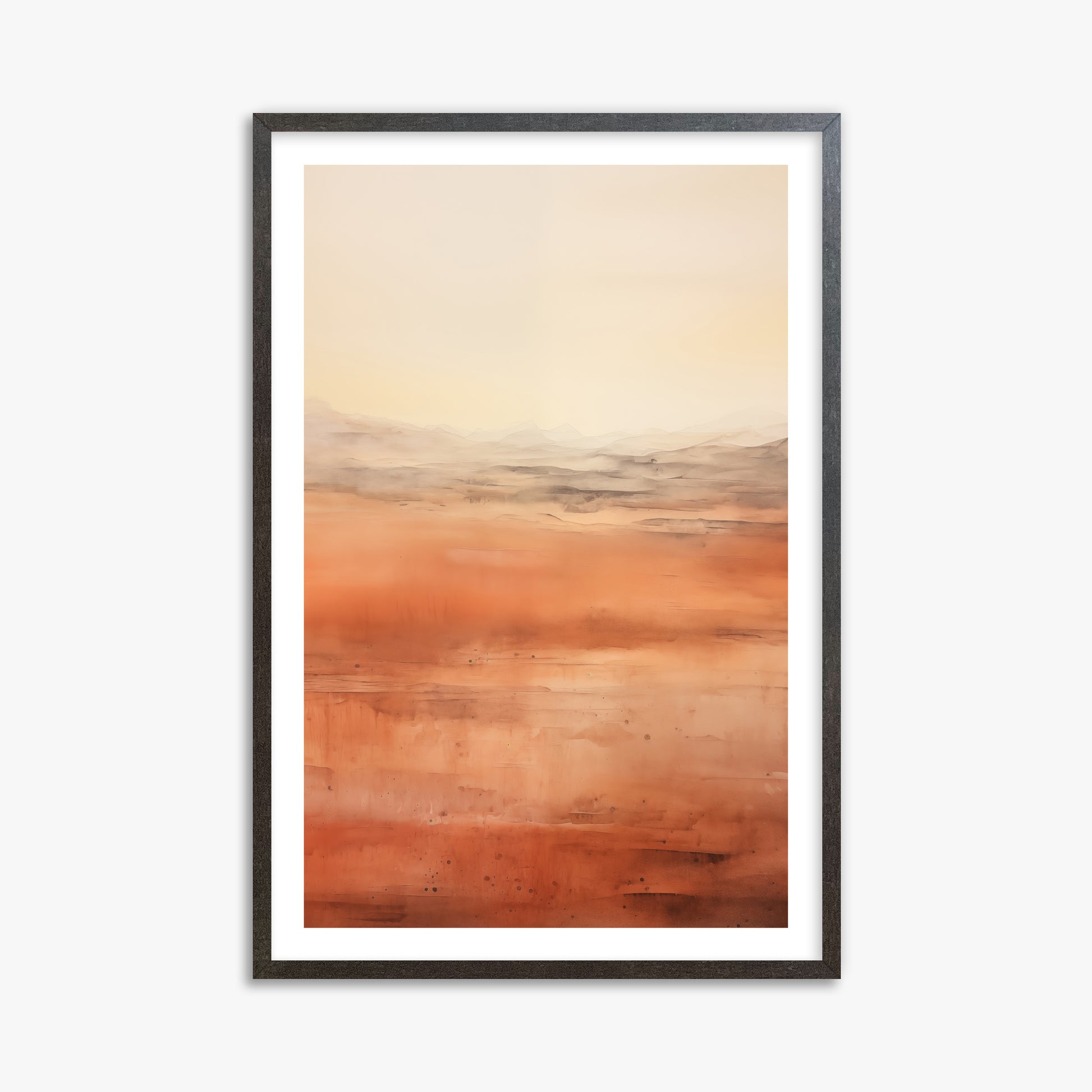 Desert Horizon, 61x91cm Framed Art Reproduction With Espresso Frame