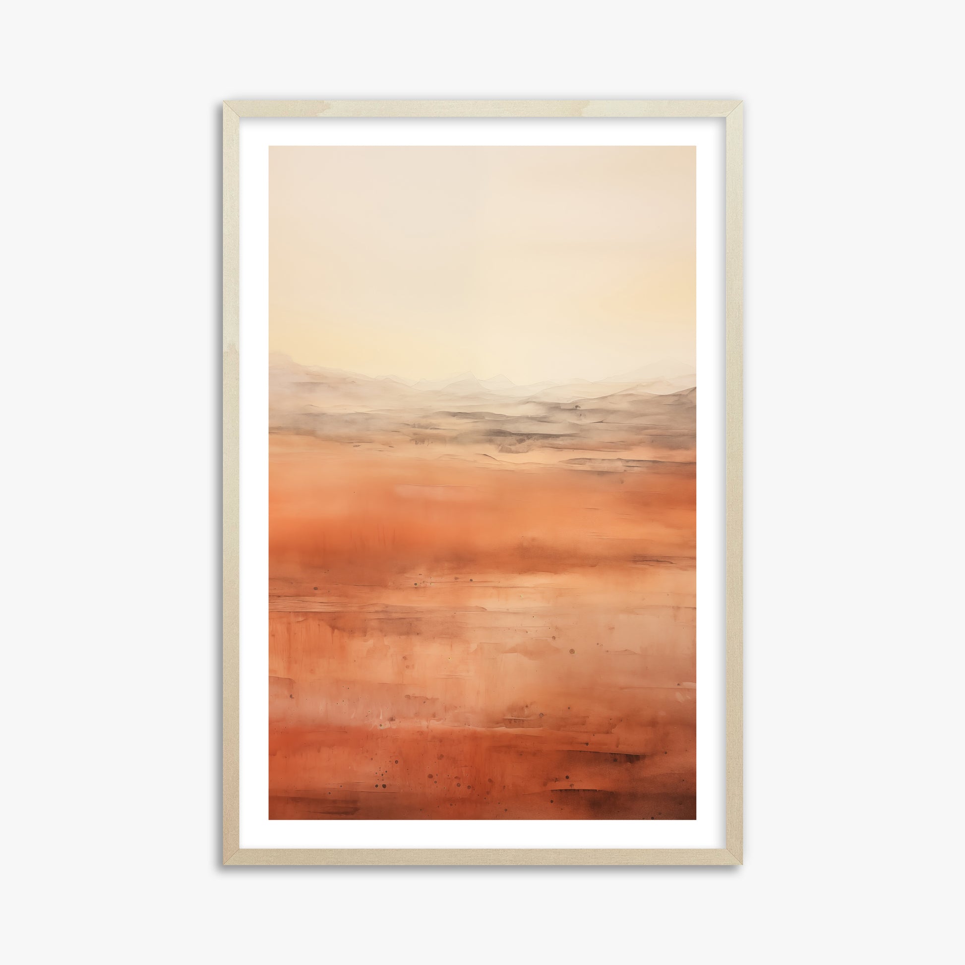 Desert Horizon, 61x91cm Framed Art Reproduction With Lime Wood Frame