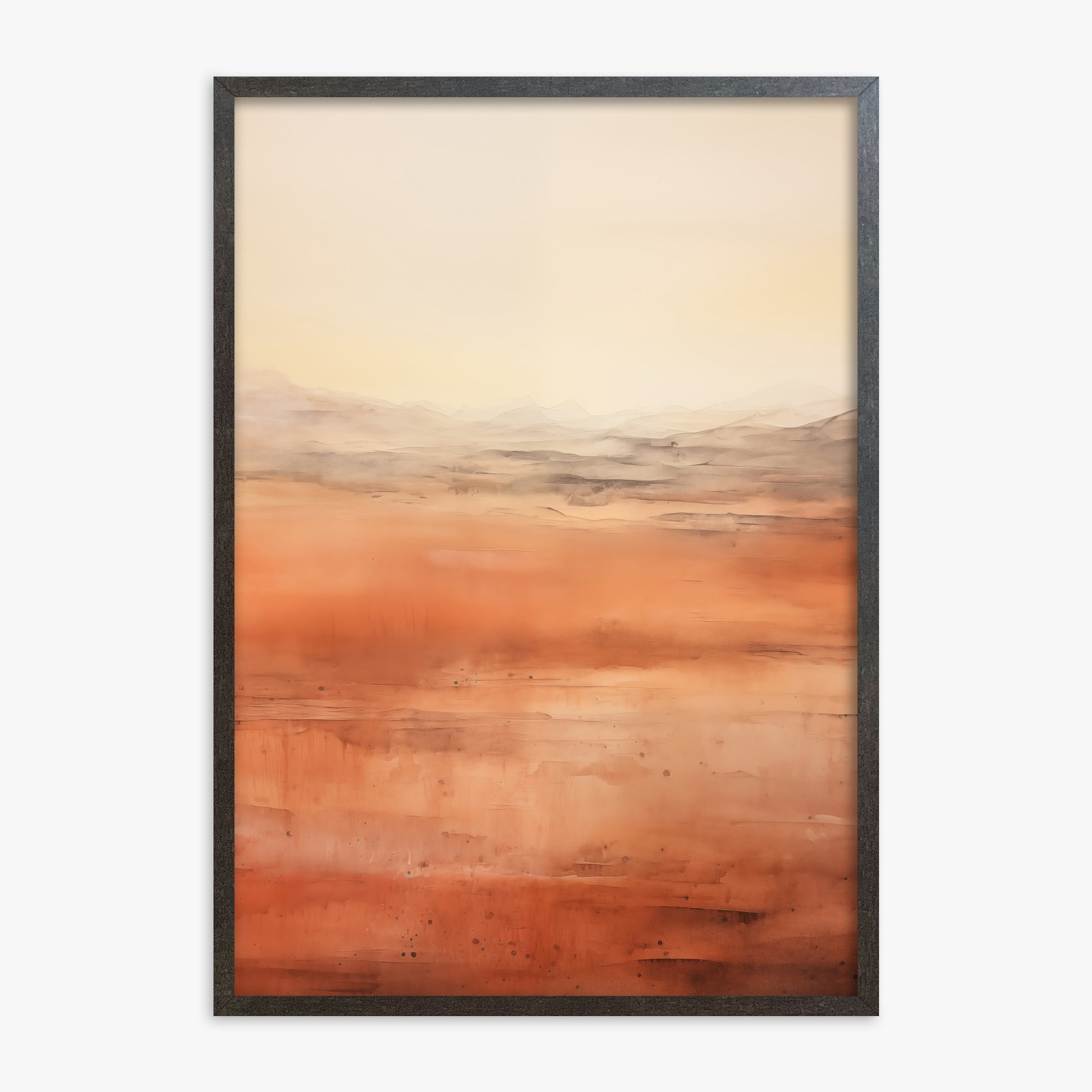 Desert Horizon, 70x100cm Framed Art Reproduction With Espresso Frame
