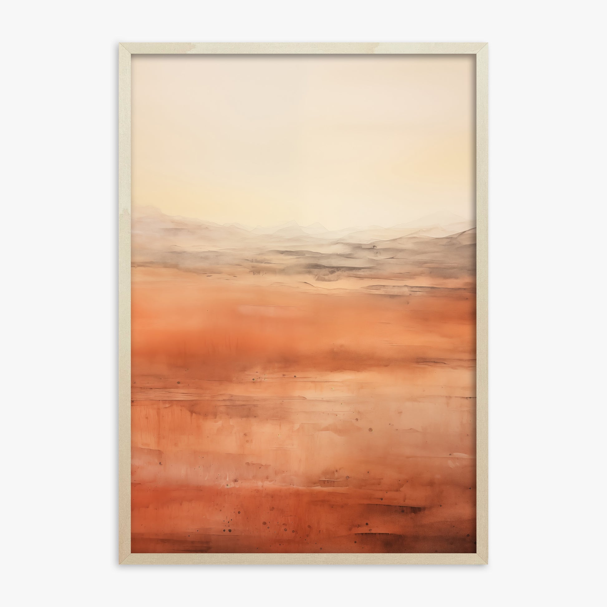 Desert Horizon, 70x100cm Framed Art Reproduction With Lime Wood Frame