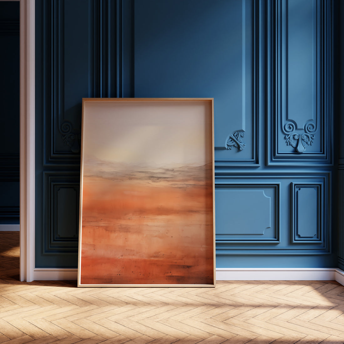 Desert Horizon, 50x70cm Framed Poster With Black Frame