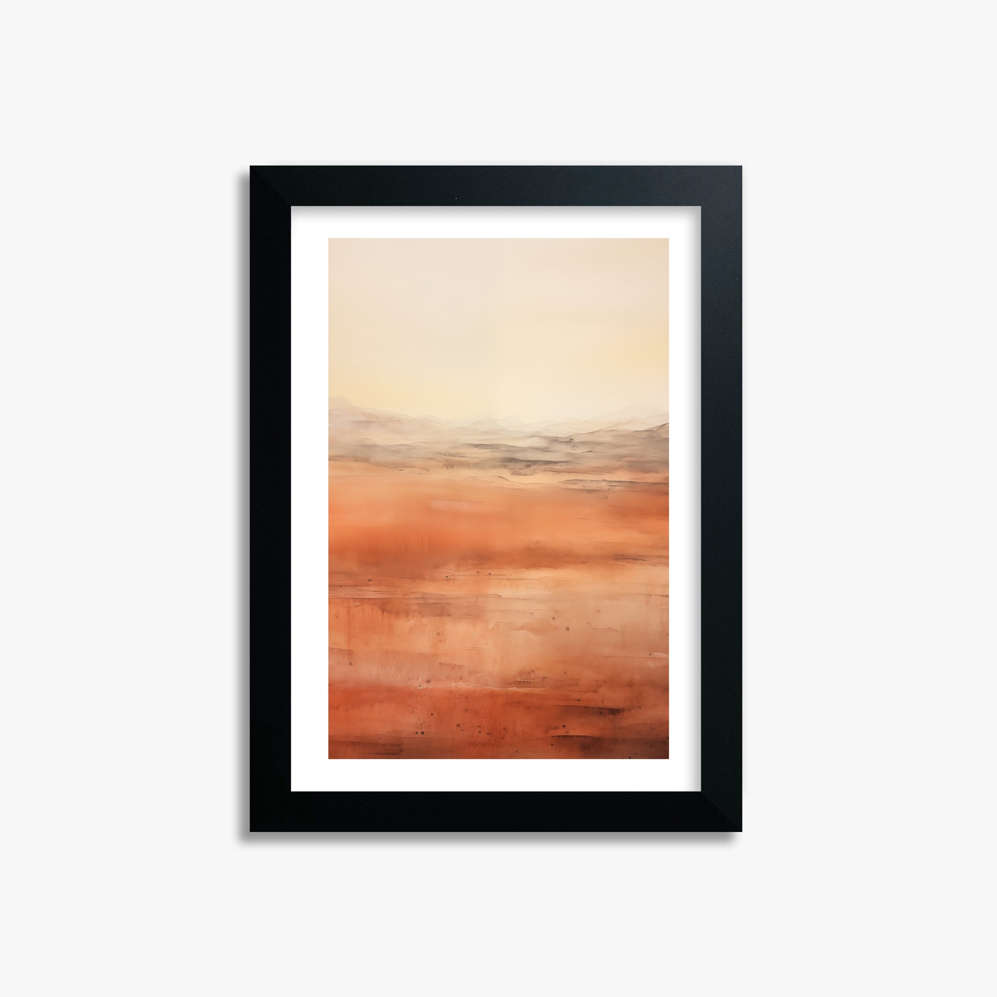 Desert Horizon, 21x30cm Black Framed Art Reproduction