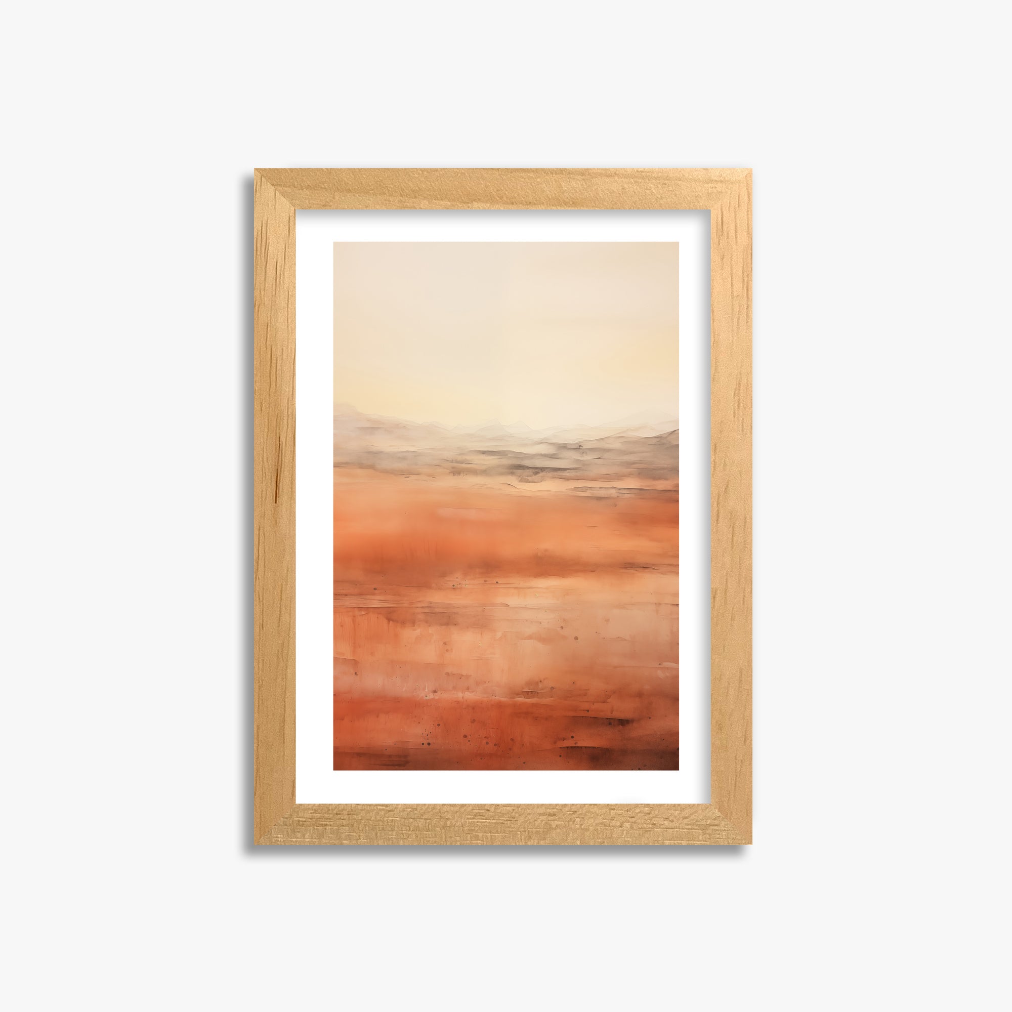 Desert Horizon, 21x30cm Oak Framed Art Reproduction