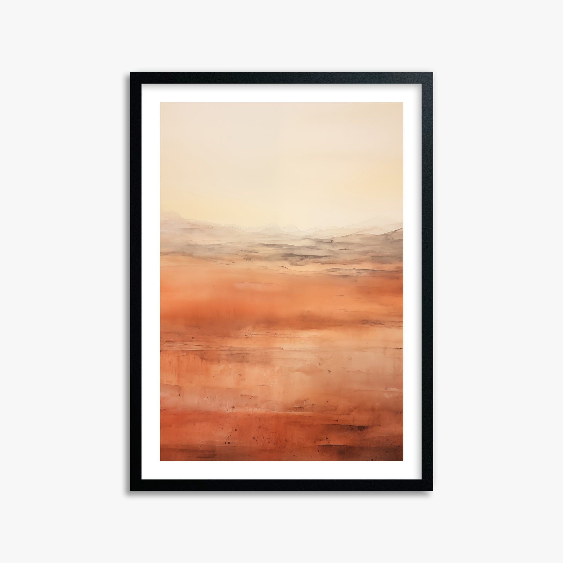Desert Horizon, 50x70cm Black Framed Art Reproduction