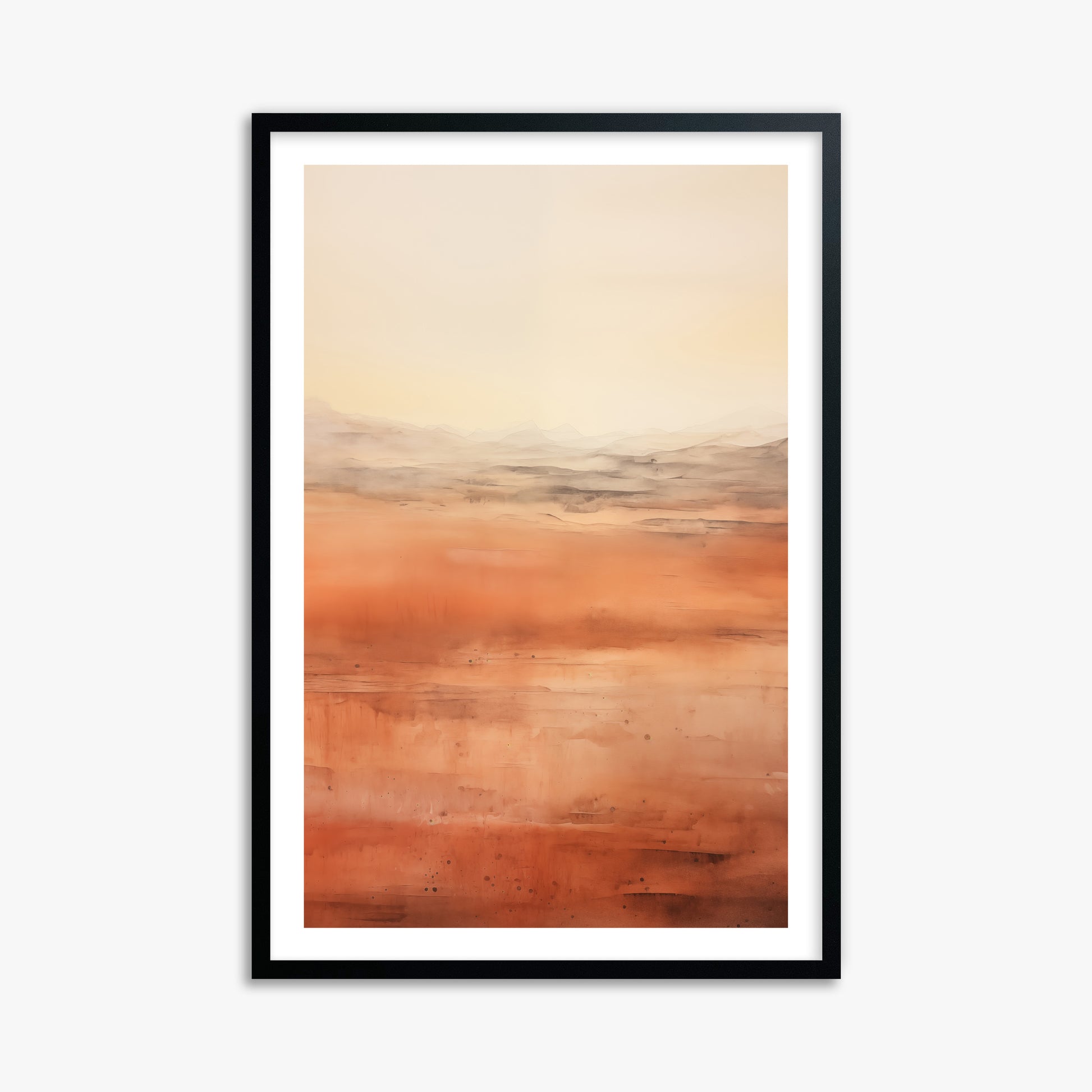Desert Horizon, 61x91cm Black Framed Art Reproduction