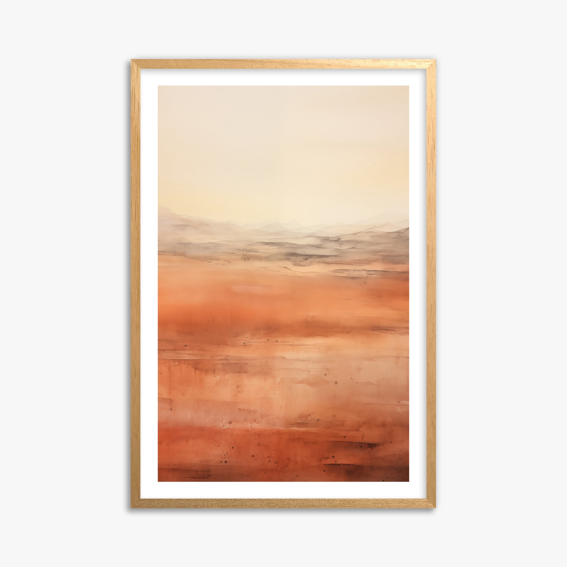 Desert Horizon, 61x91cm Oak Framed Art Reproduction